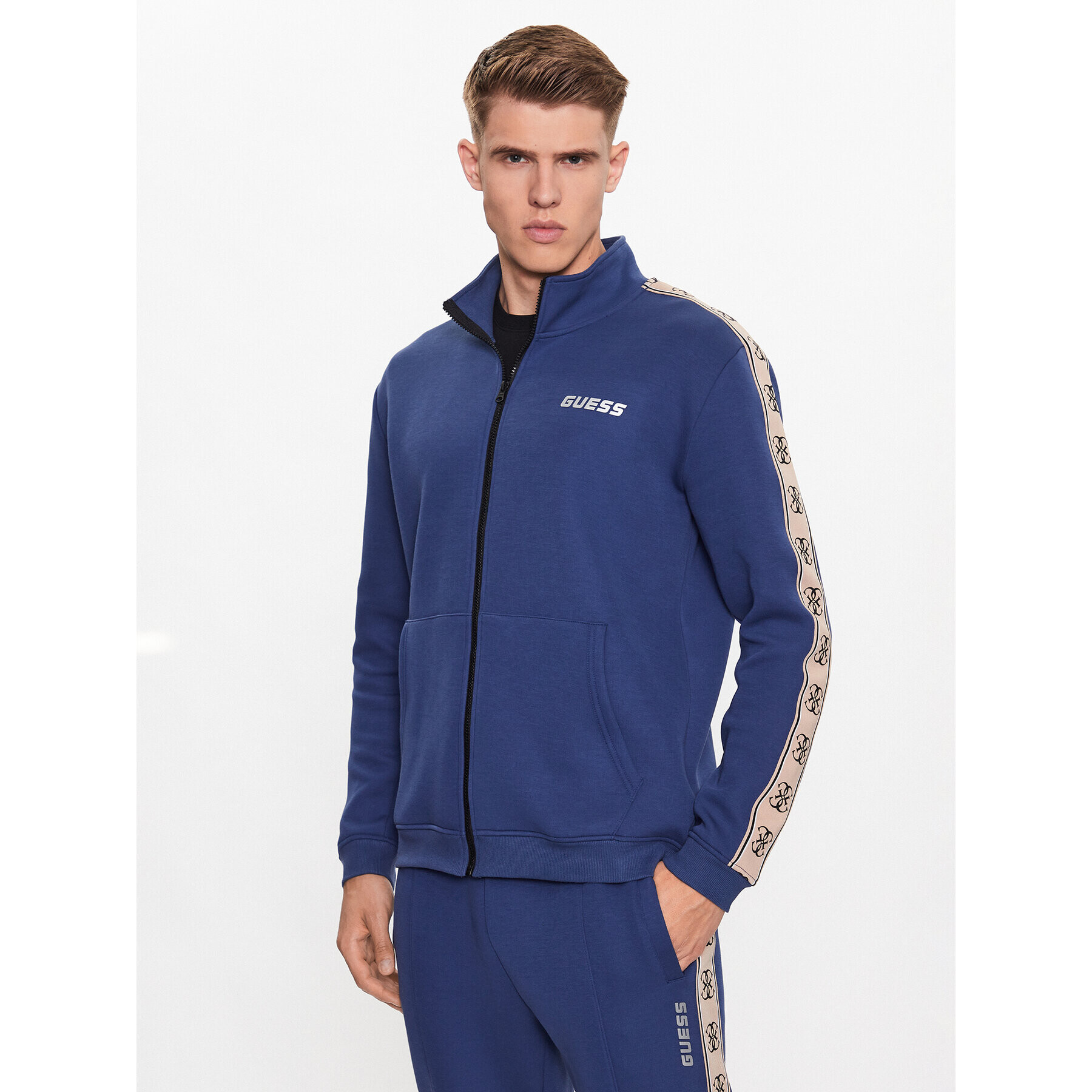 Guess Bluză Z2YQ10 KB3P2 Bleumarin Regular Fit - Pled.ro