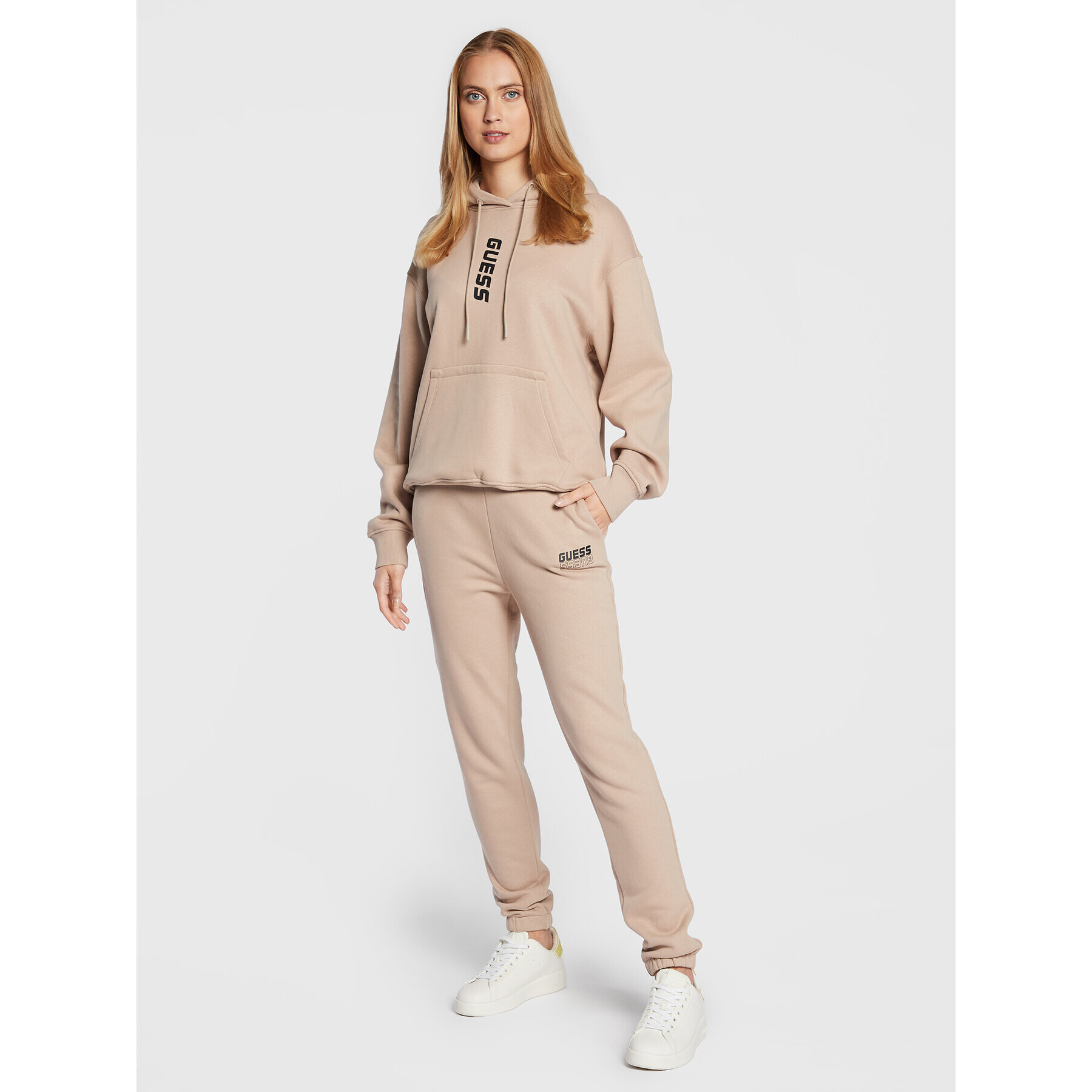 Guess Bluză Alisha V2BQ12 K9V34 Bej Relaxed Fit - Pled.ro