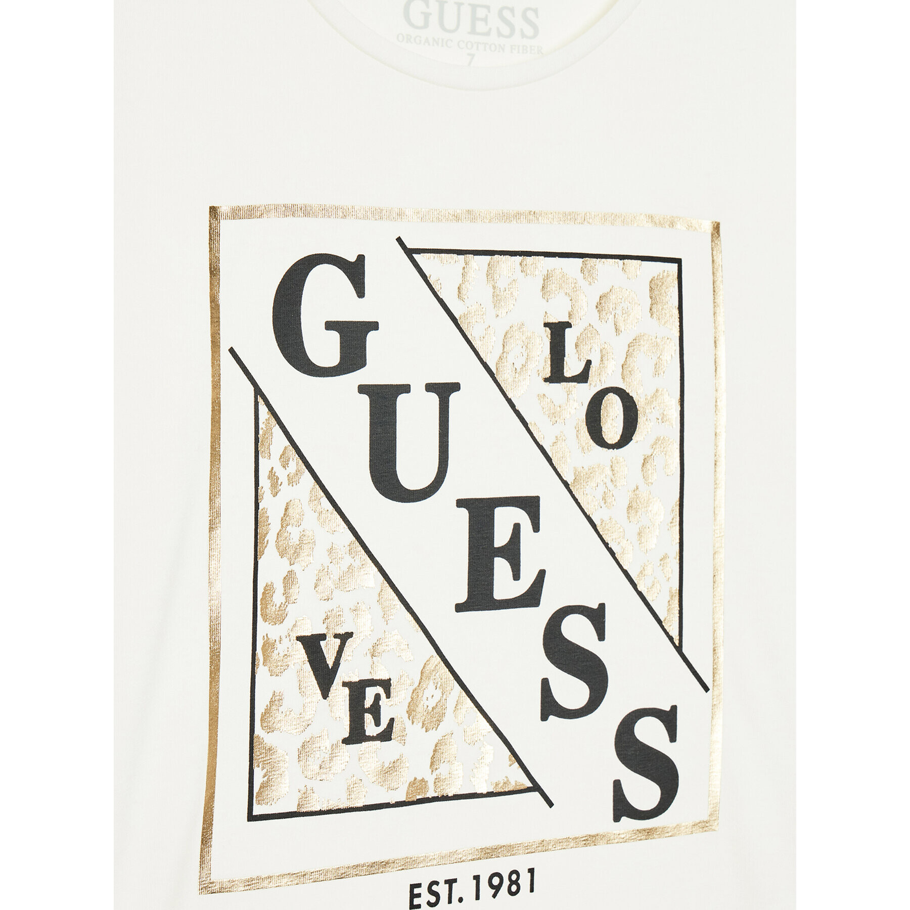 Guess Bluză J2BI13 J1311 Alb Regular Fit - Pled.ro