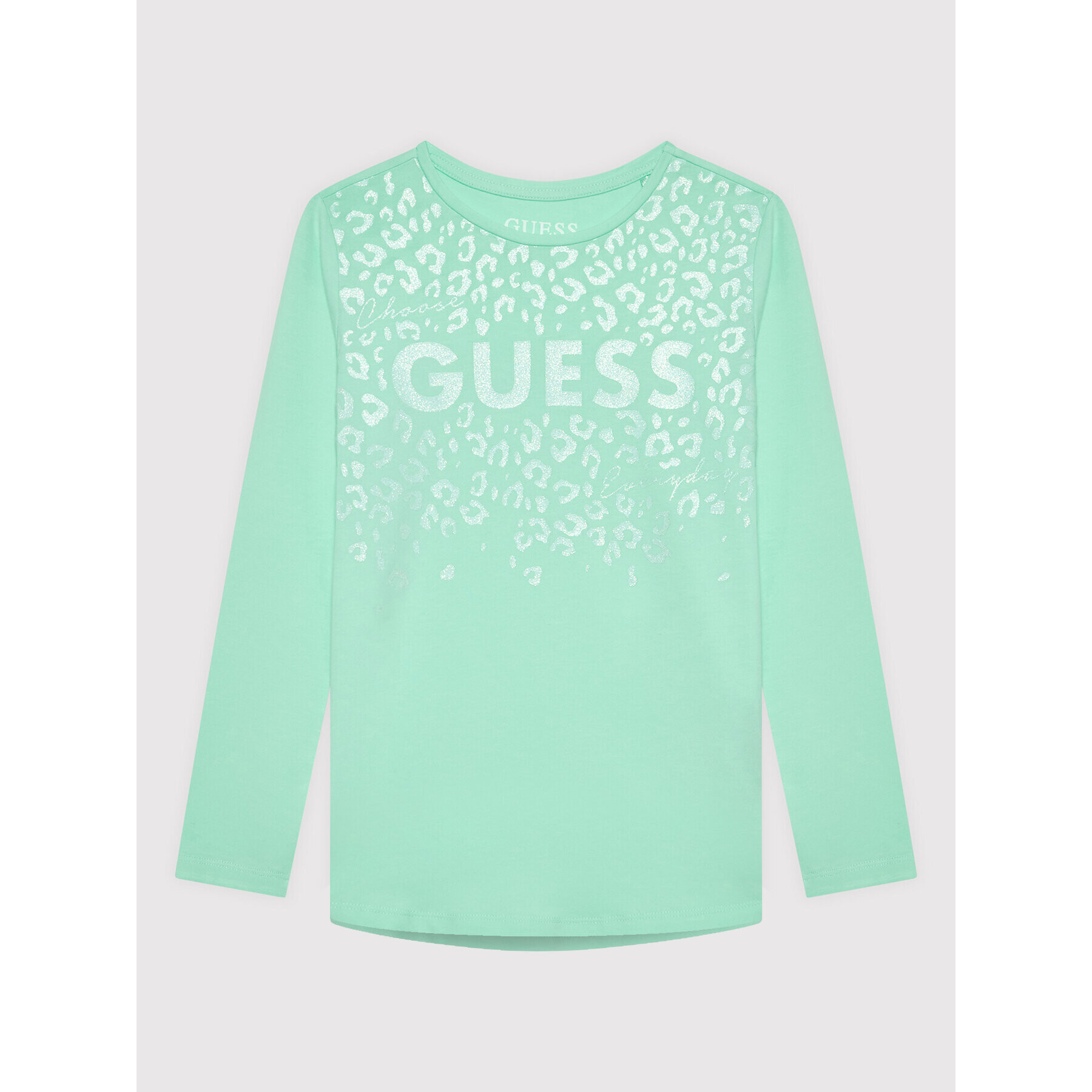 Guess Bluză J2YI01 K6YW1 Verde Regular Fit - Pled.ro