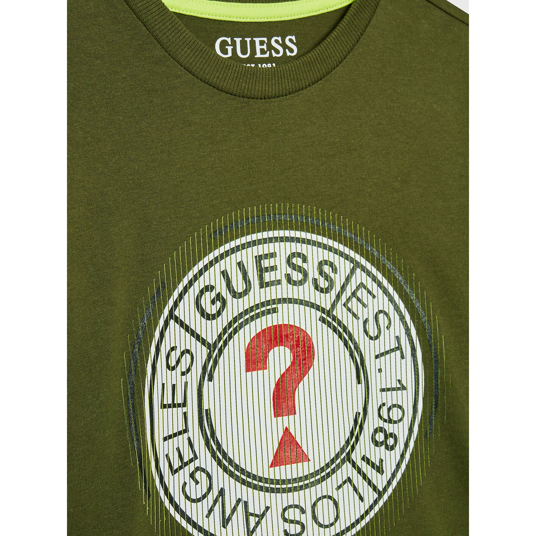 Guess Bluză L2BI28 I3Z13 Verde Regular Fit - Pled.ro