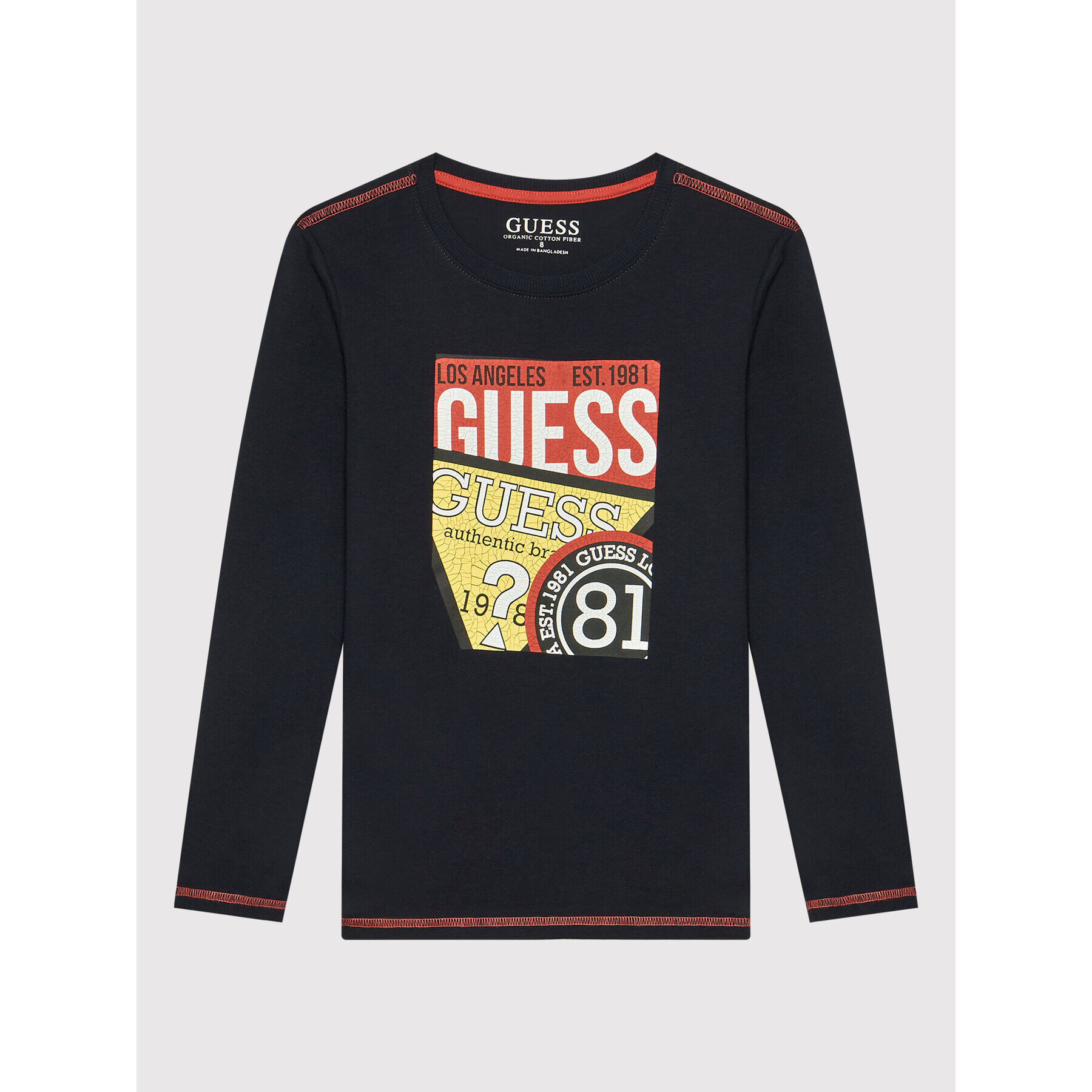 Guess Bluză L2YI01 K8HM0 Bleumarin Regular Fit - Pled.ro