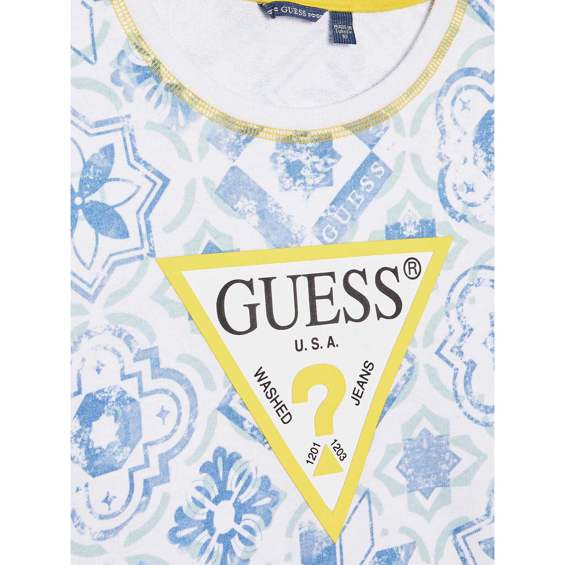 Guess Bluză N2GQ01 KA6R3 Alb Regular Fit - Pled.ro