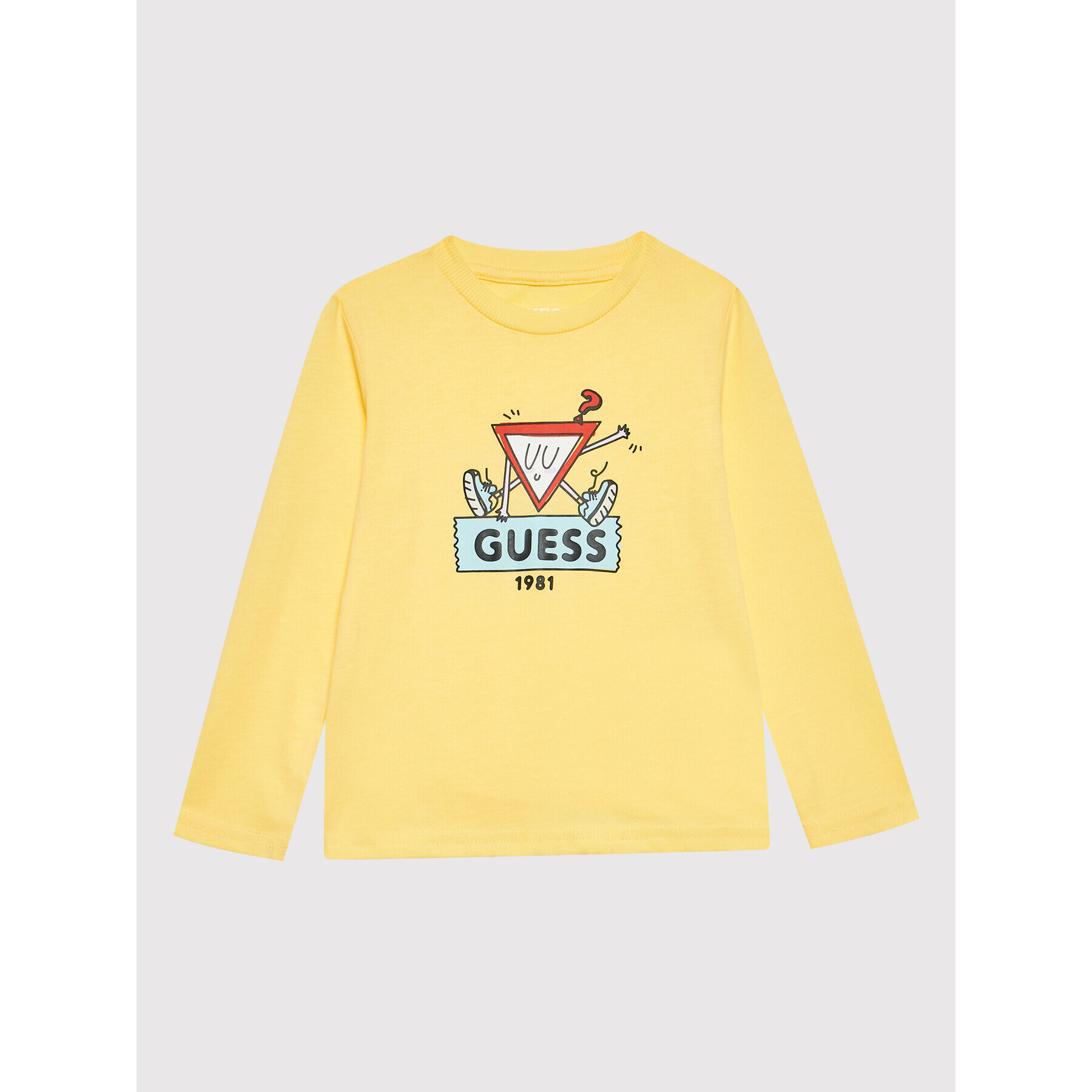 Guess Bluză N2YI03 K8HM0 Galben Regular Fit - Pled.ro