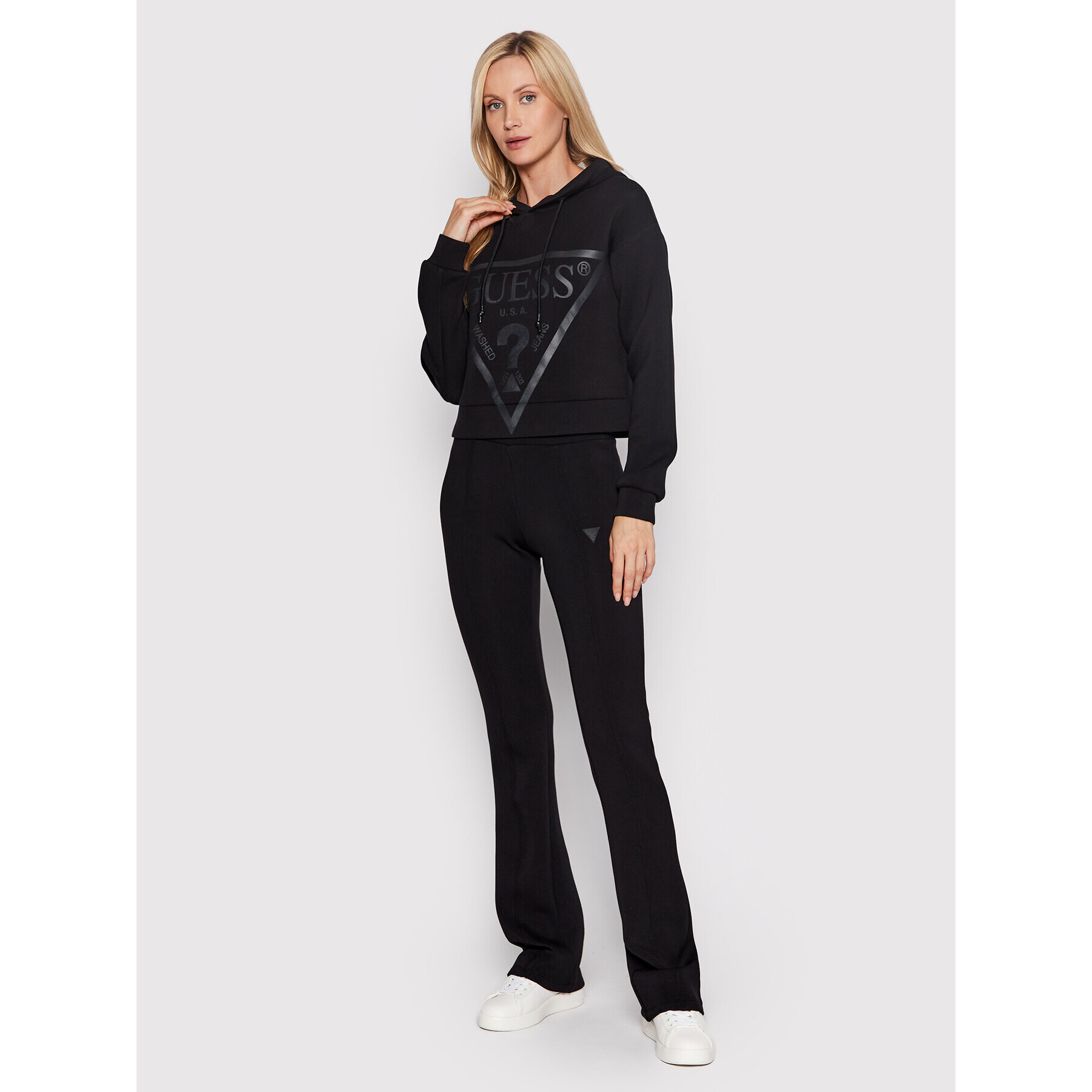 Guess Bluză New Alisa V2YQ08 KAMN2 Negru Regular Fit - Pled.ro