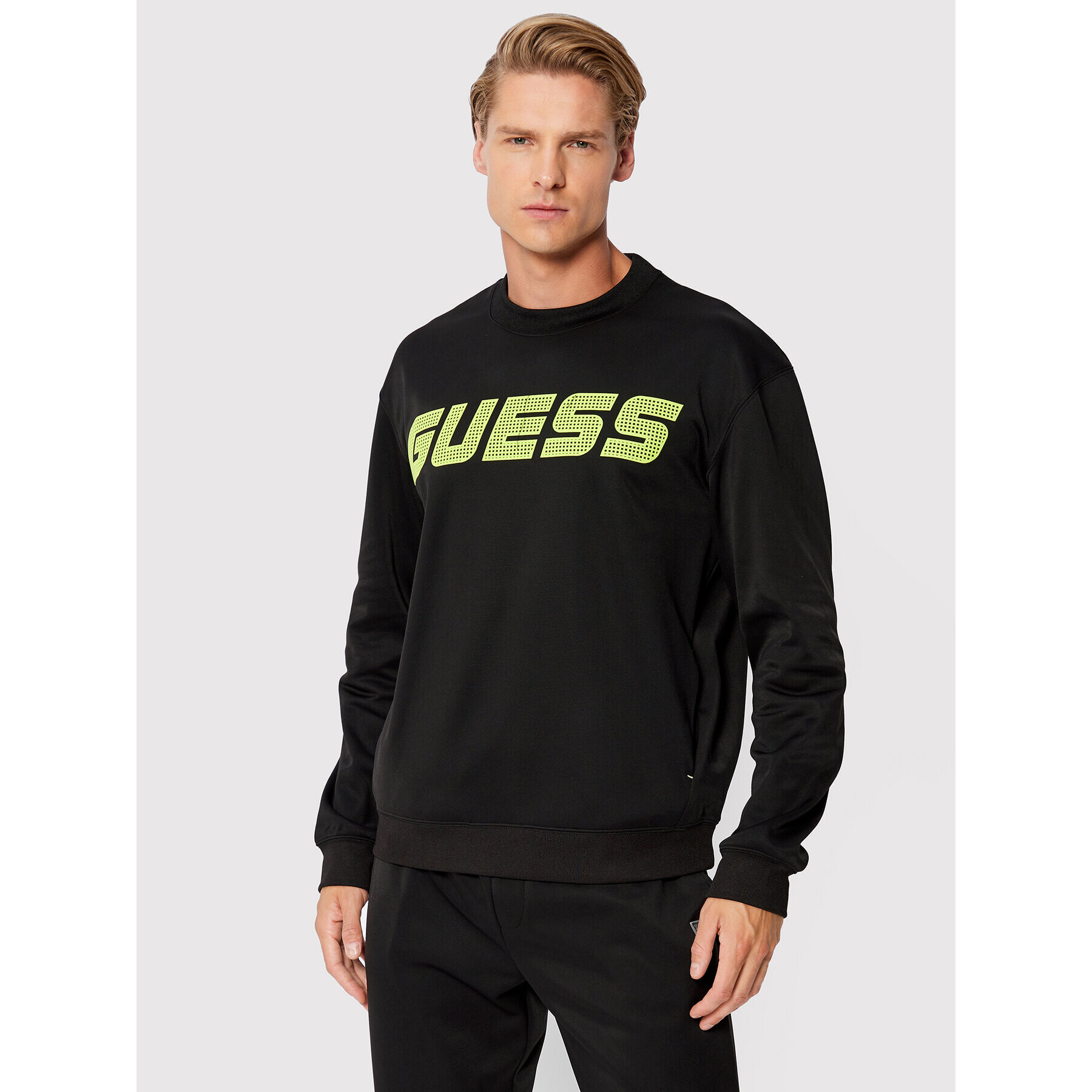 Guess Bluză Z2YQ17 FL04W Negru Regular Fit - Pled.ro