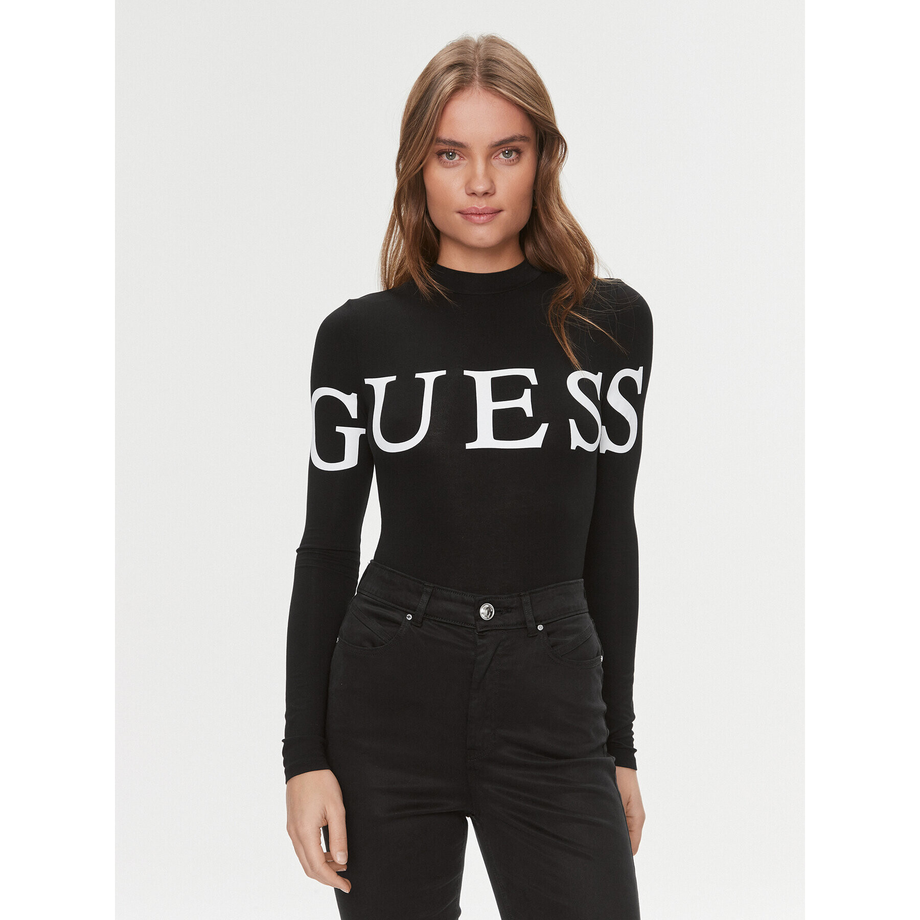 Guess Body Giulia V4RP09 K68D2 Negru Slim Fit - Pled.ro