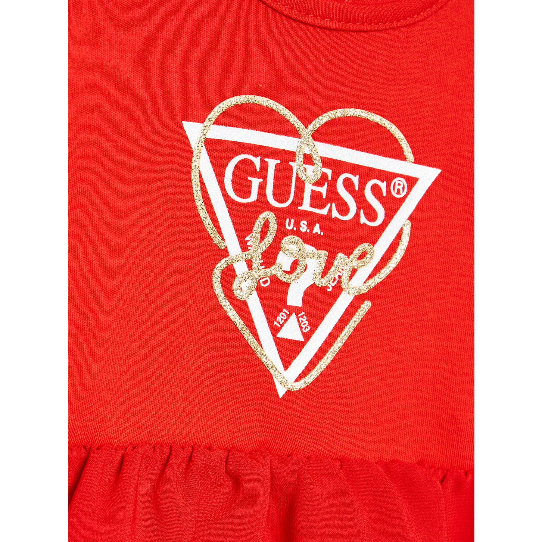 Guess Body pentru copii S2BG05 K83S0 Roșu Regular Fit - Pled.ro