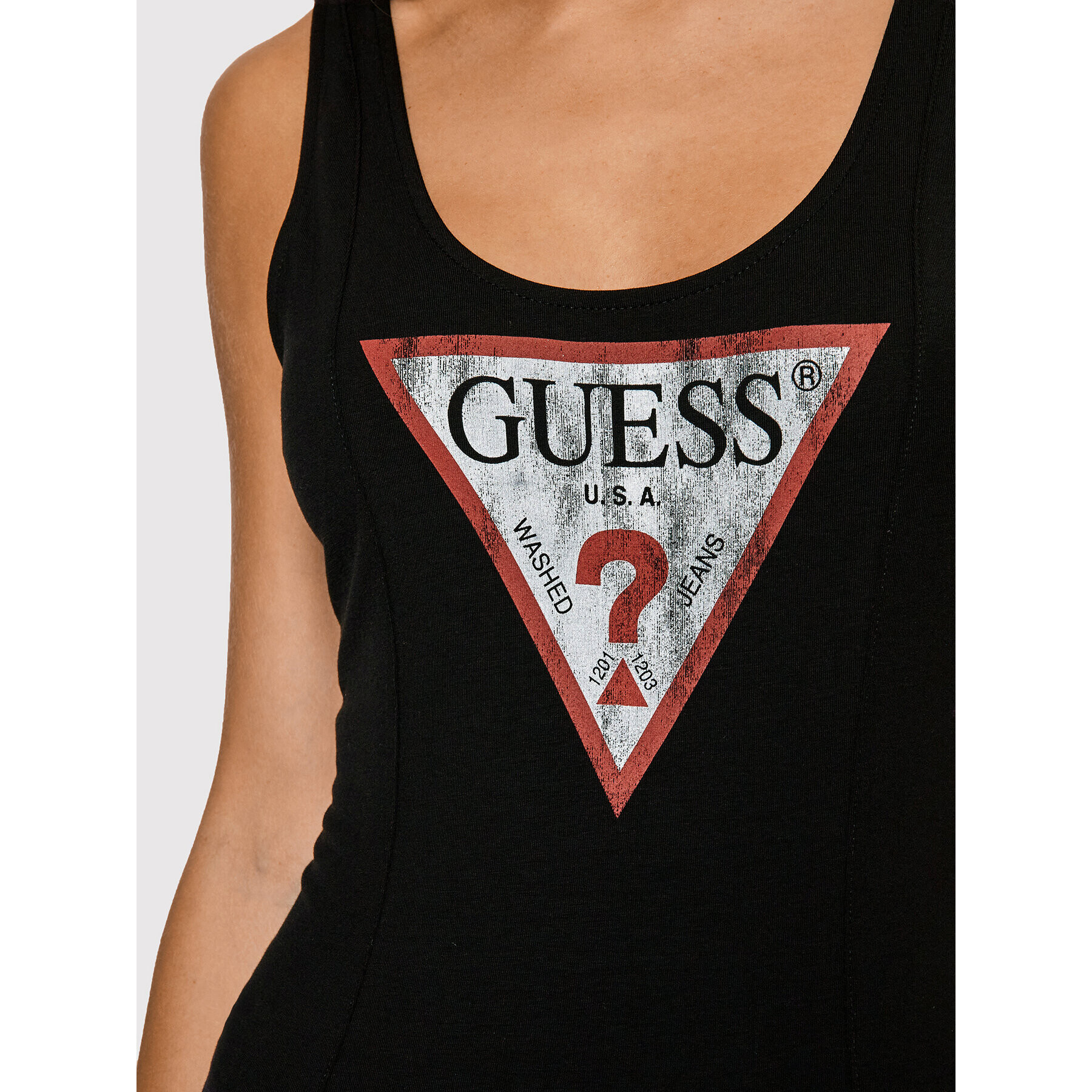 Guess Body Scoop Classic W81I08 R49A2 Negru Slim Fit - Pled.ro