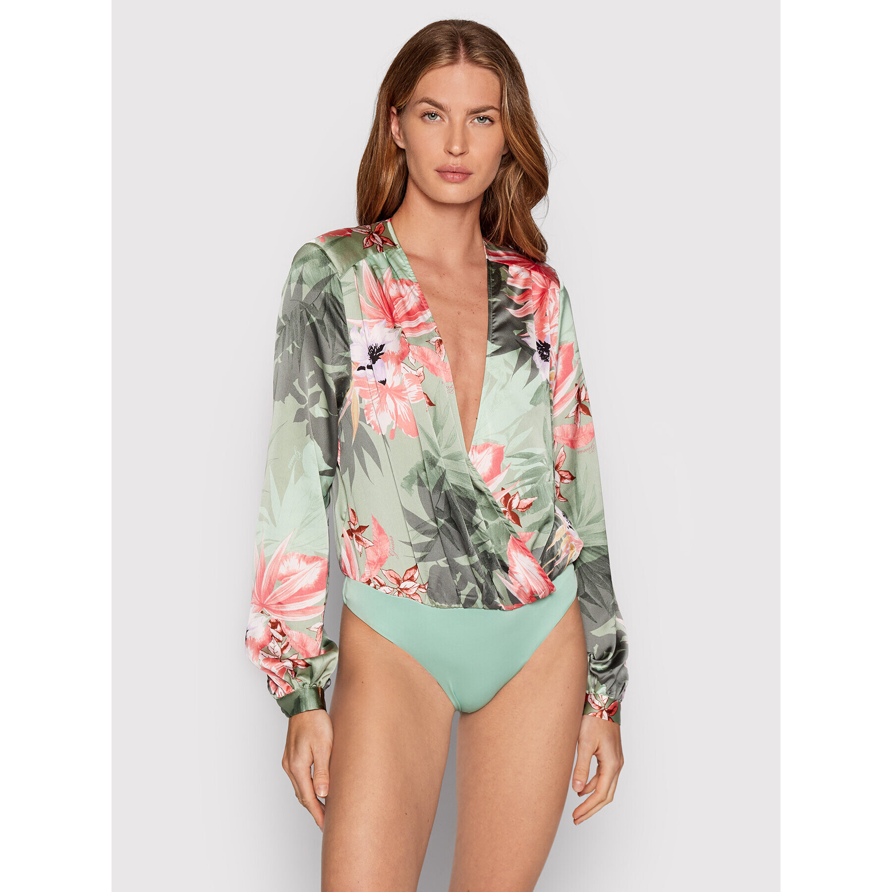 Guess Body Stefania W2GH47 WD8G2 Verde Regular Fit - Pled.ro