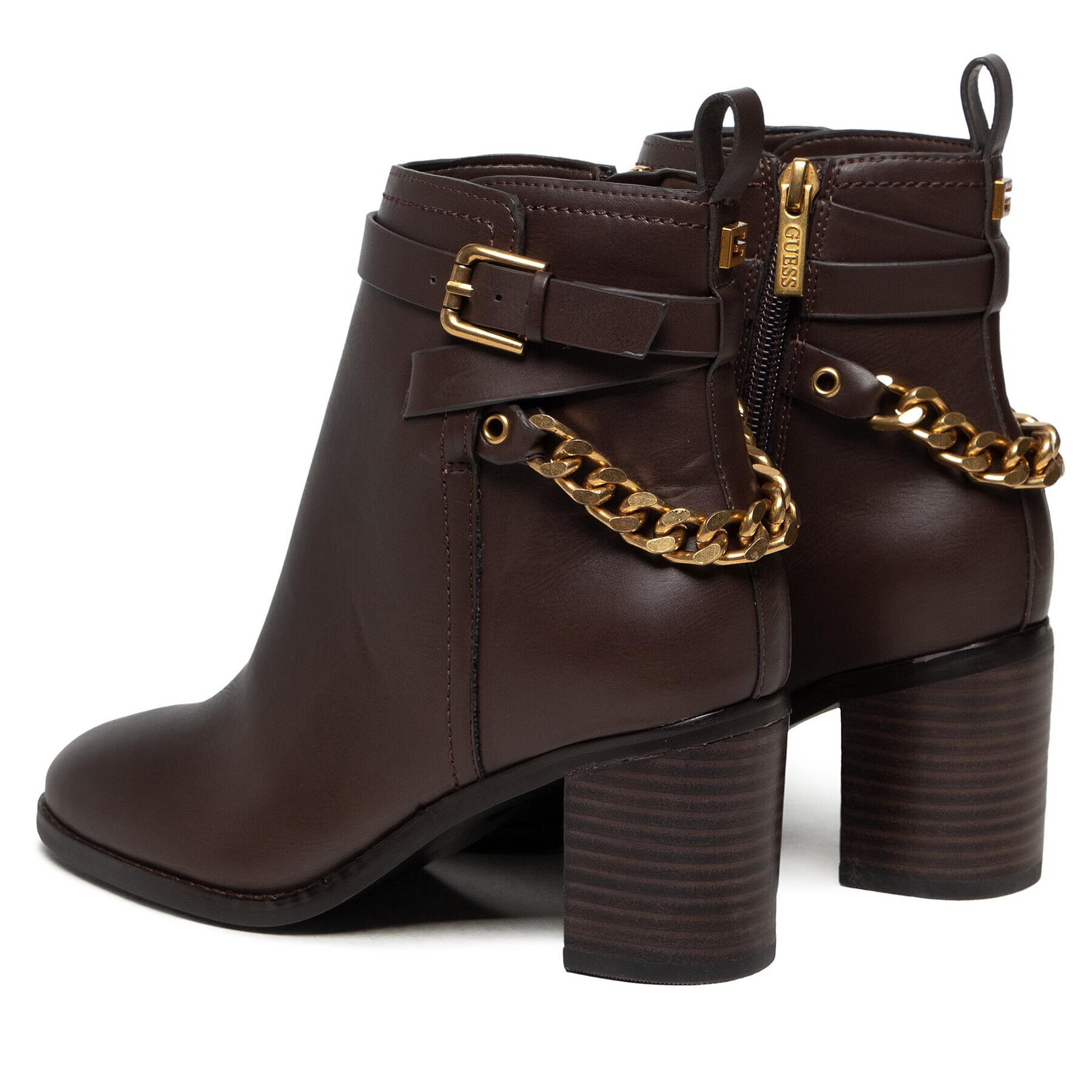 Guess Botine FL82KL ELE10 Maro - Pled.ro