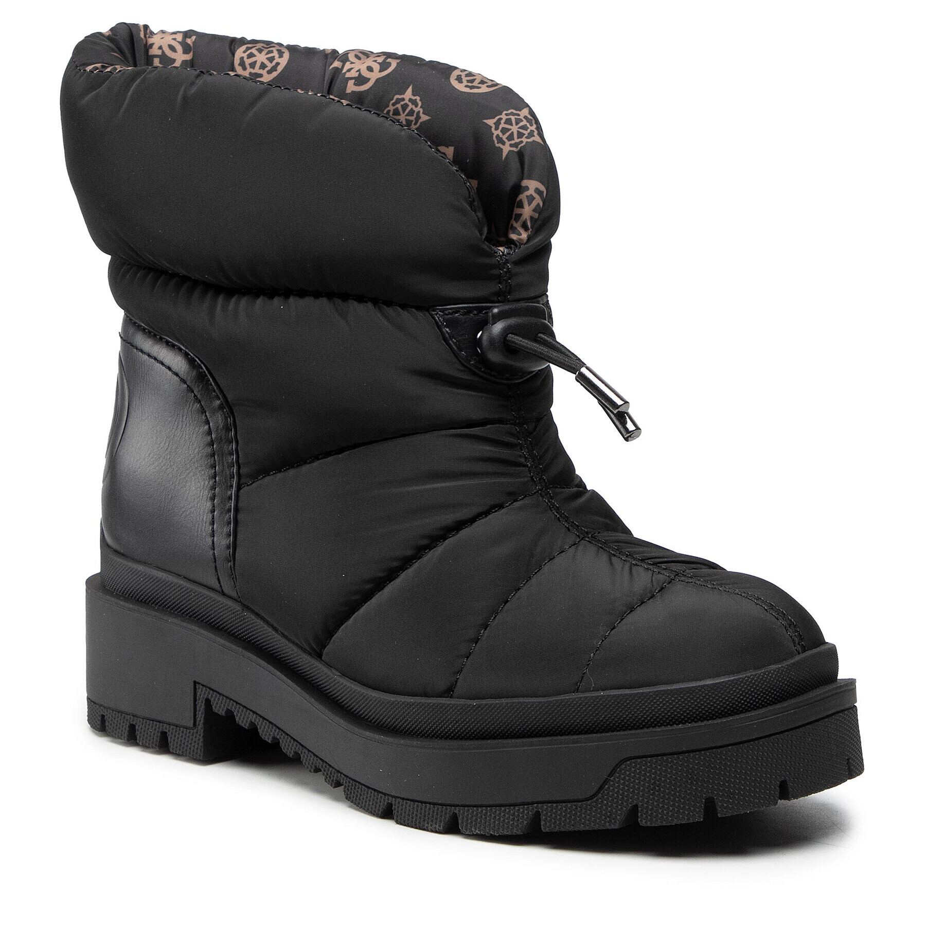 Guess Botine FL8LED ELE10 Negru - Pled.ro