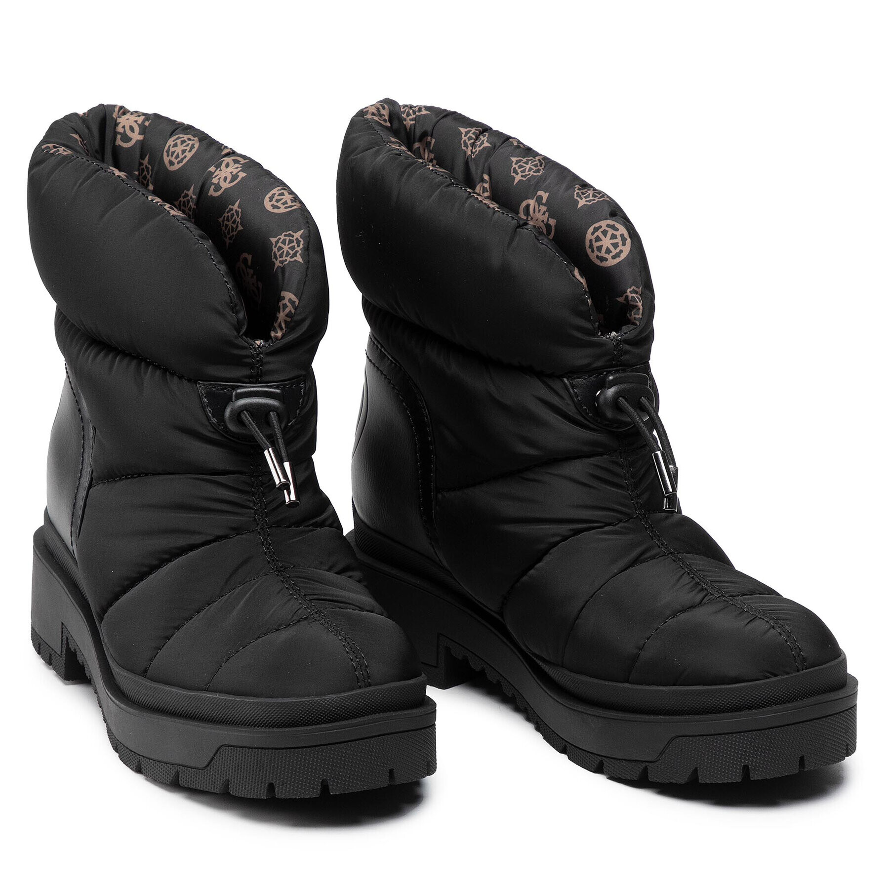 Guess Botine FL8LED ELE10 Negru - Pled.ro