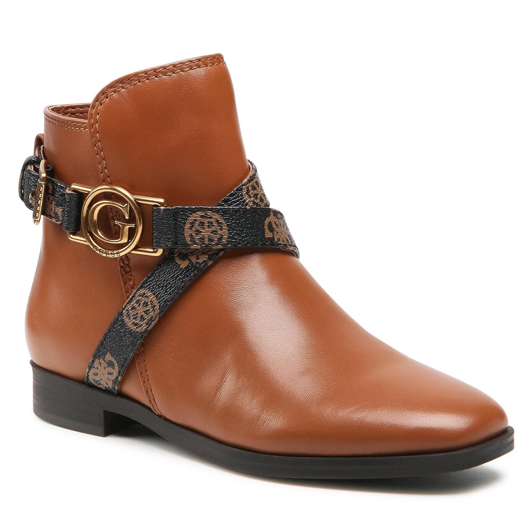 Guess Botine Floriza FL7FRZ LEA09 Maro - Pled.ro