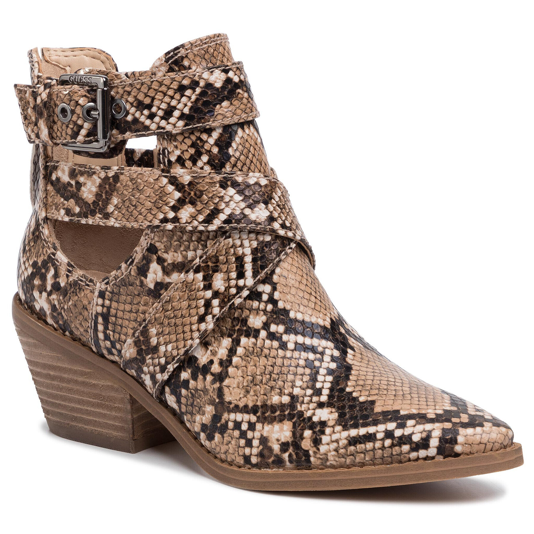 Guess Botine Neviah 2 FL5NV2 PEL10 Maro - Pled.ro