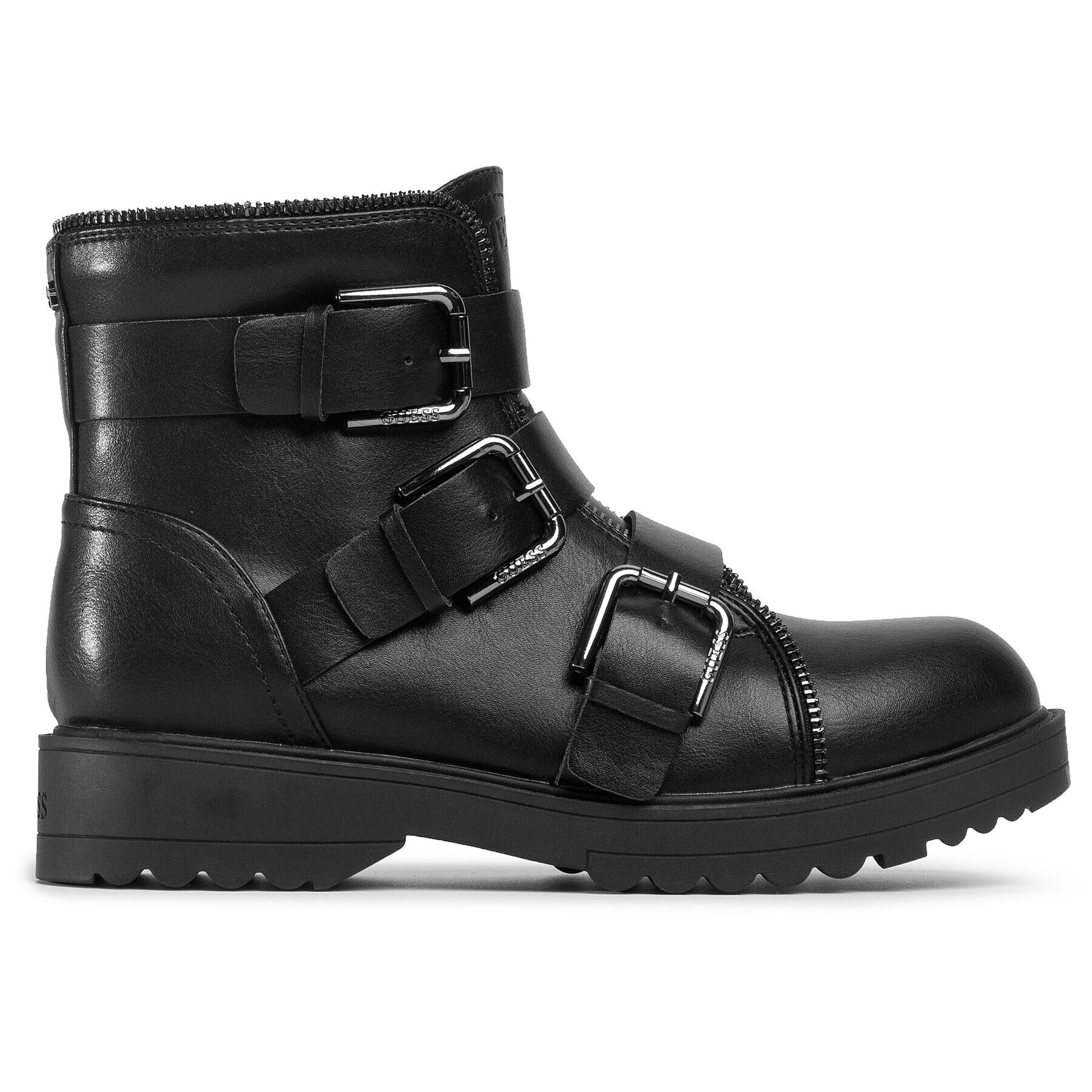 Guess Botine Wendy FL7WEN ELE10 Negru - Pled.ro