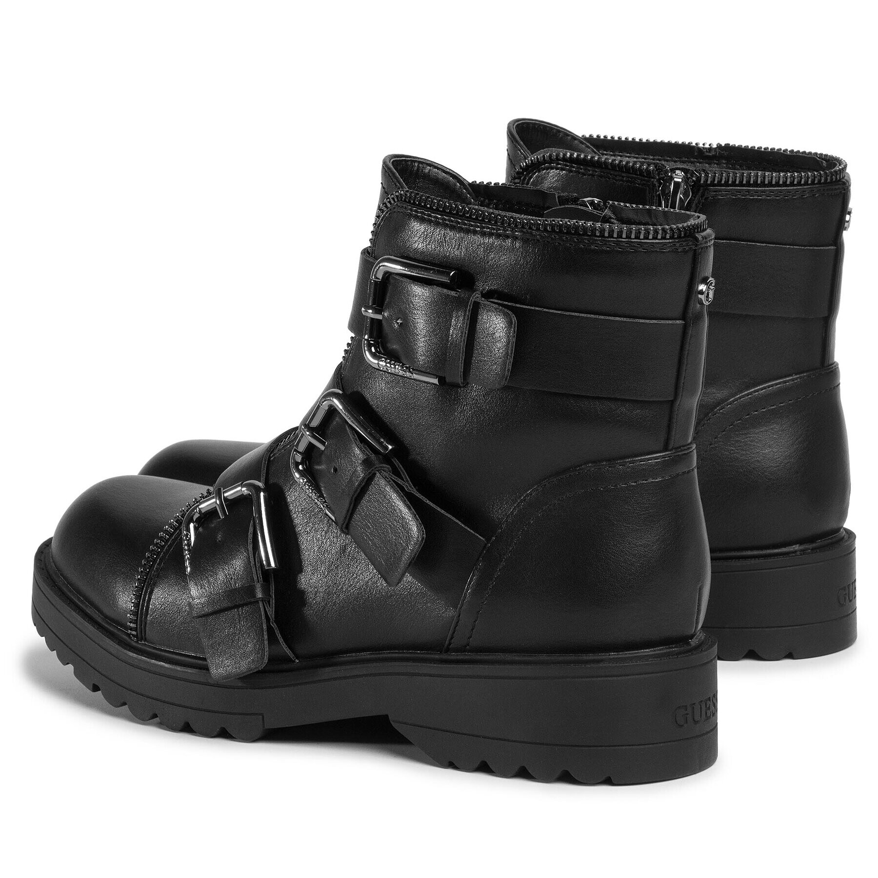 Guess Botine Wendy FL7WEN ELE10 Negru - Pled.ro