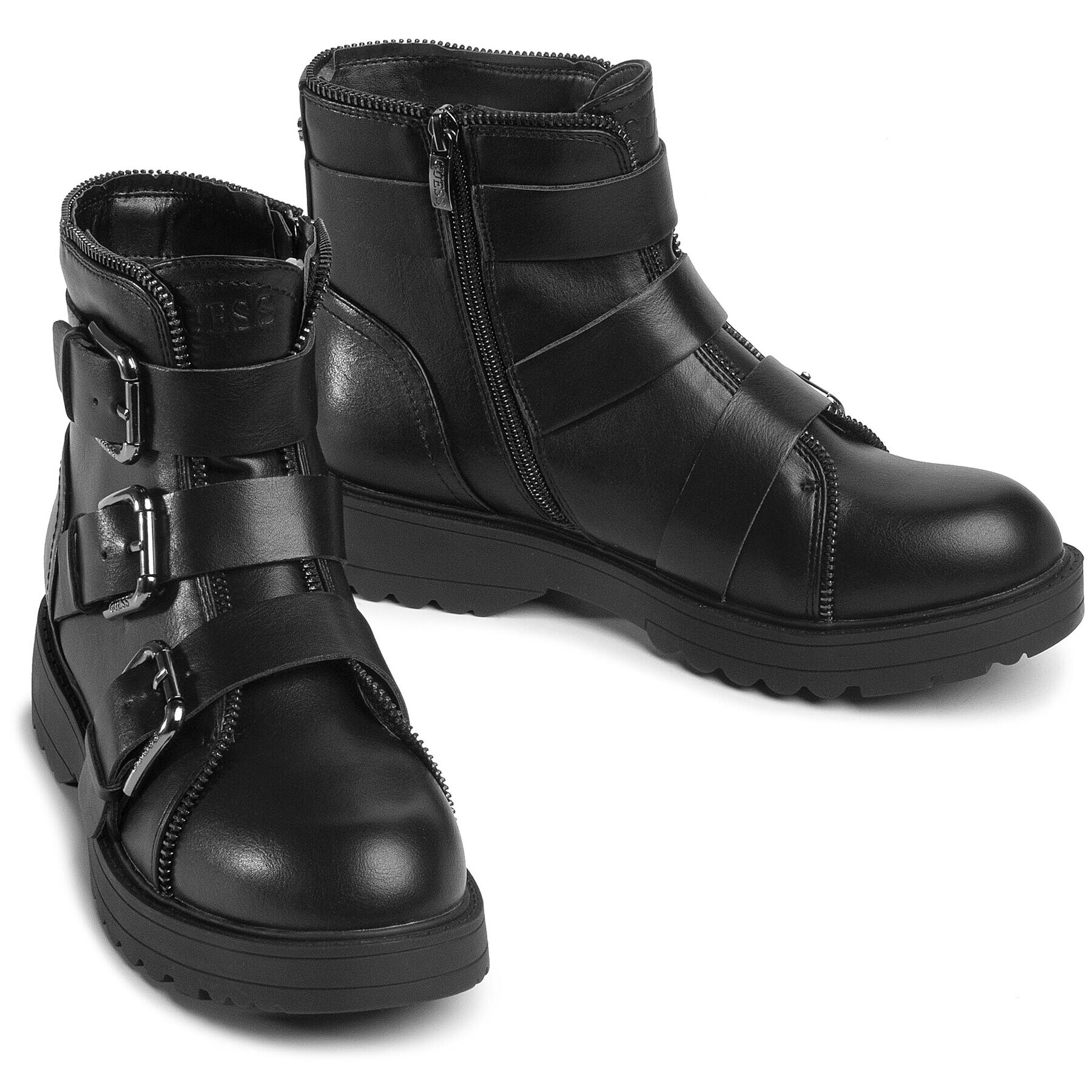 Guess Botine Wendy FL7WEN ELE10 Negru - Pled.ro