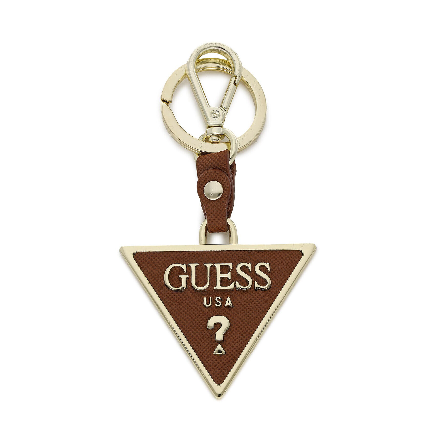 Guess Breloc Saffiano Triangle Keyring RW7421 P2201 Maro - Pled.ro