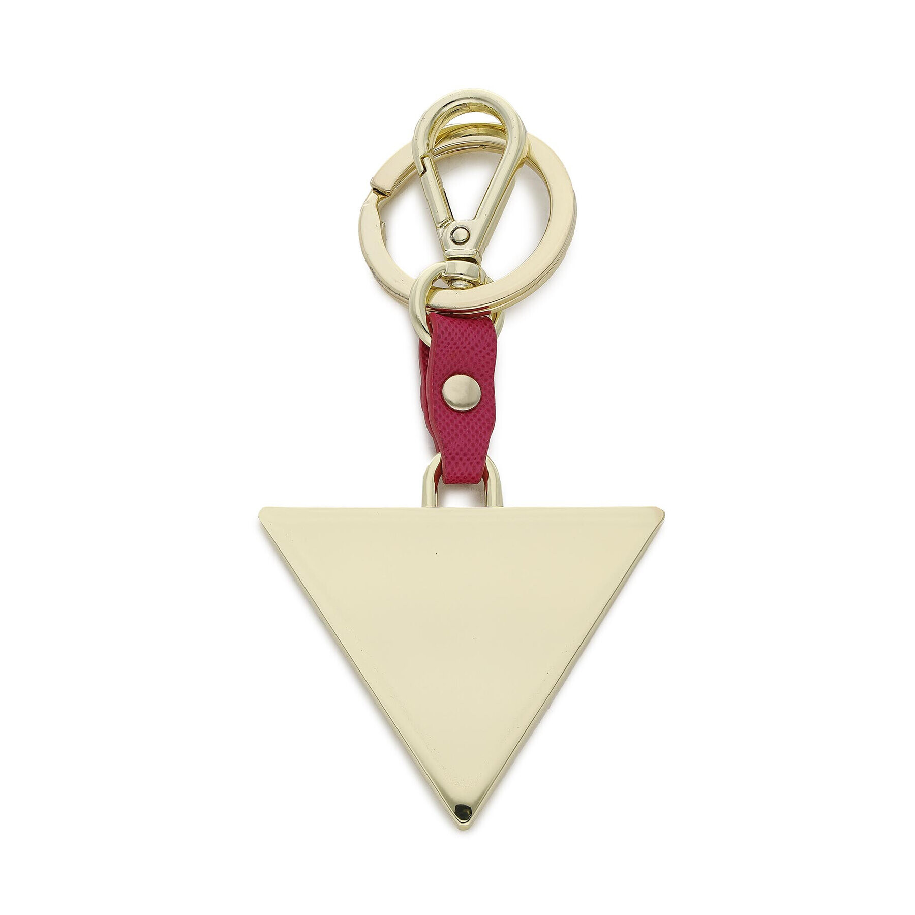 Guess Breloc Saffiano Triangle Keyring RW7421 P2201 Roz - Pled.ro