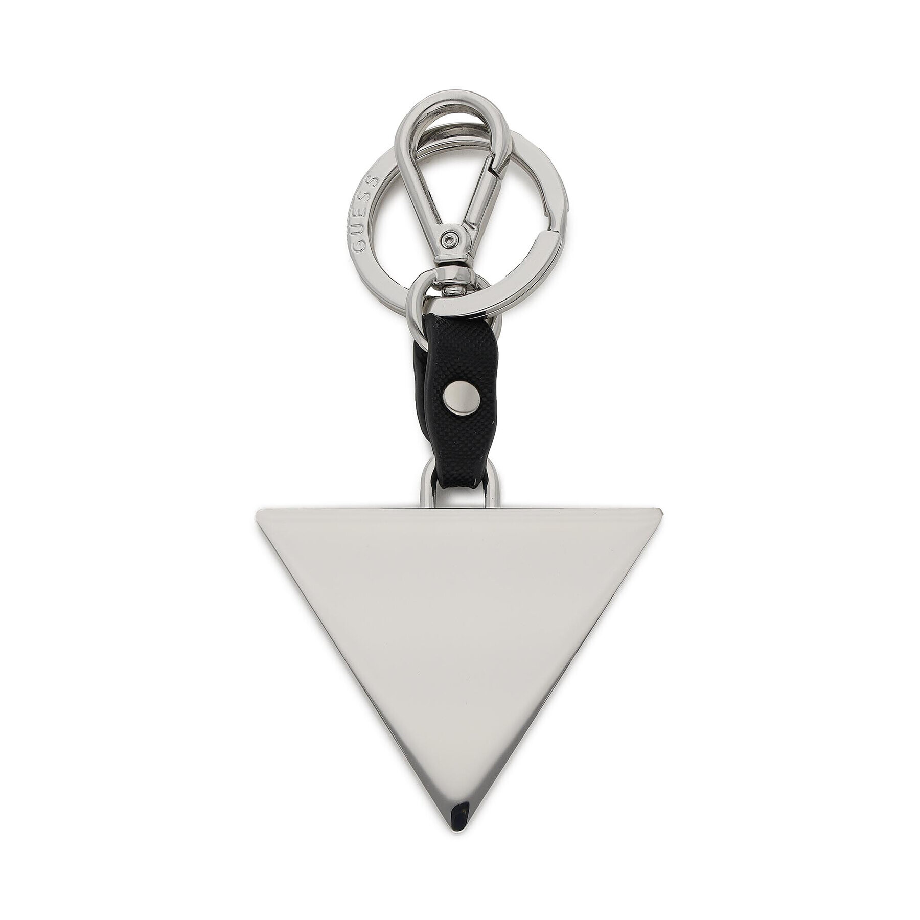 Guess Breloc Saffiano Triangle Keyring RW7422 P2201 Argintiu - Pled.ro