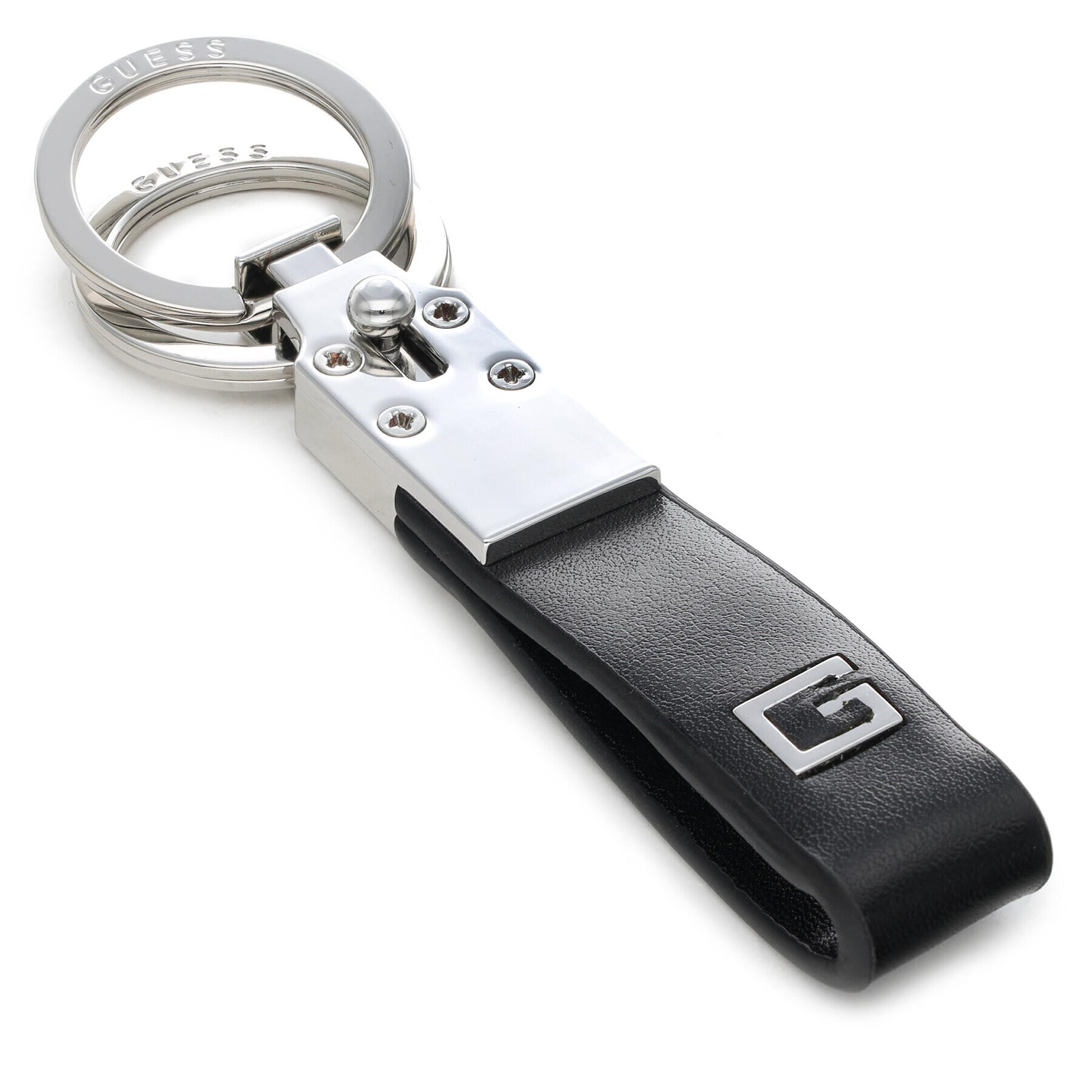 Guess Breloc Zurigo Linear Key Ring RMZUR2 P2101 Negru - Pled.ro