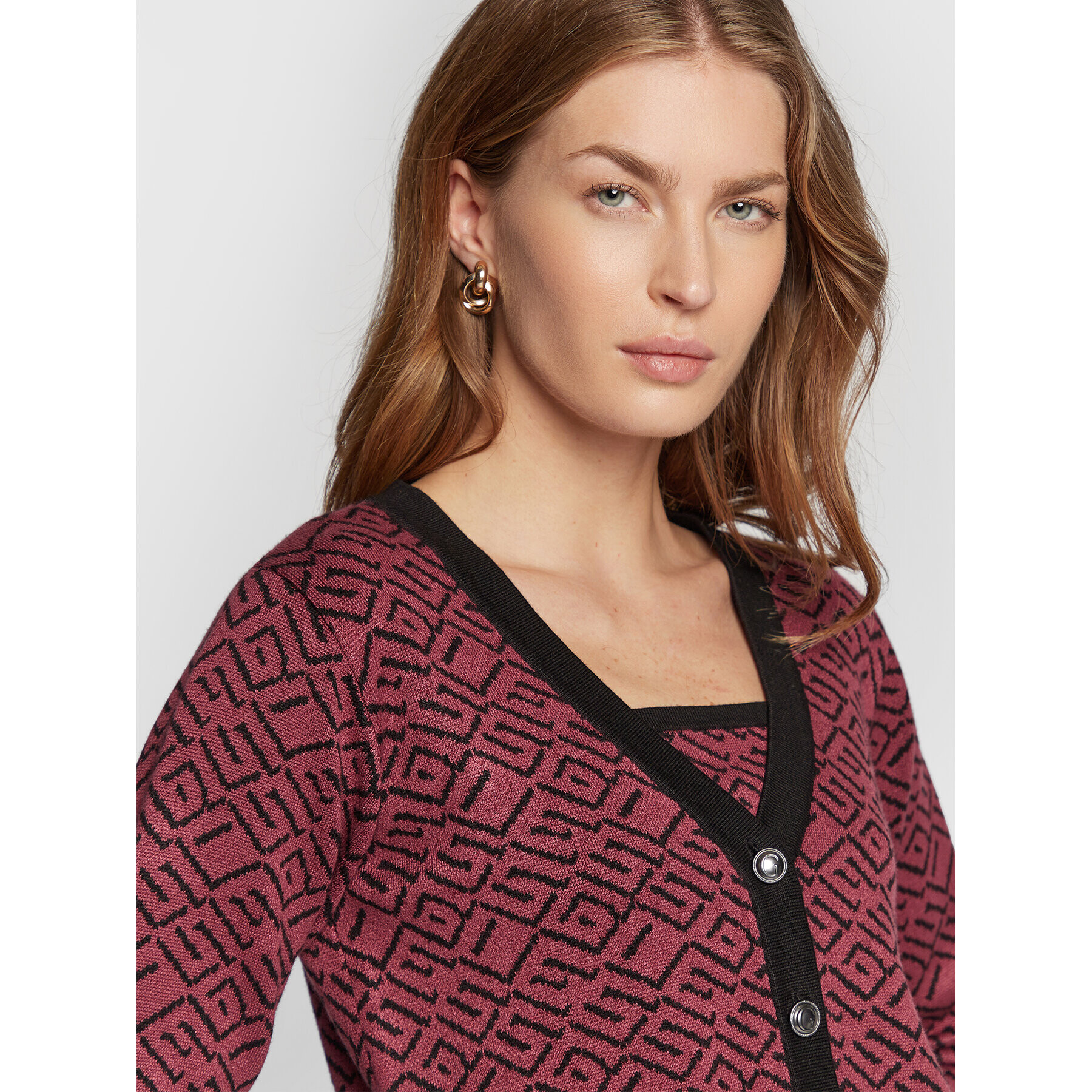 Guess Cardigan Posie W2BR55 Z2YK2 Roz Regular Fit - Pled.ro