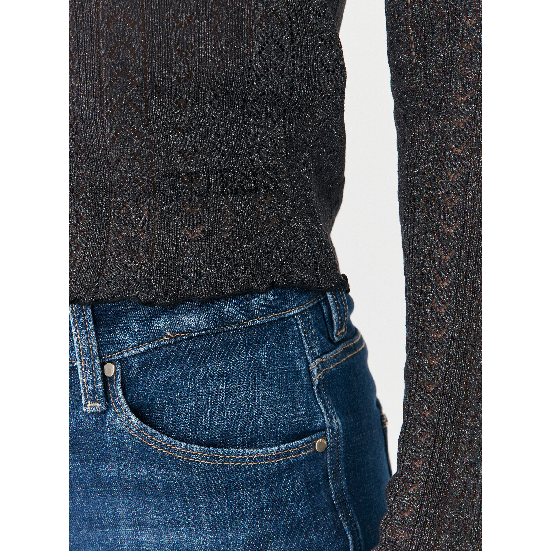 Guess Cardigan W3YR11 Z36L0 Gri Slim Fit - Pled.ro