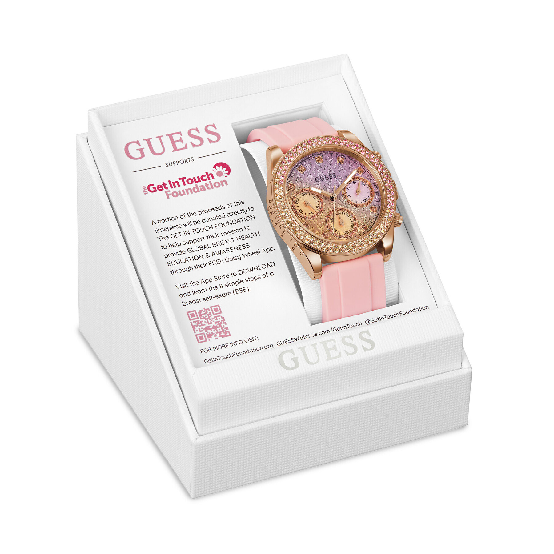 Guess Ceas Crystal GW0032L4 Roz - Pled.ro