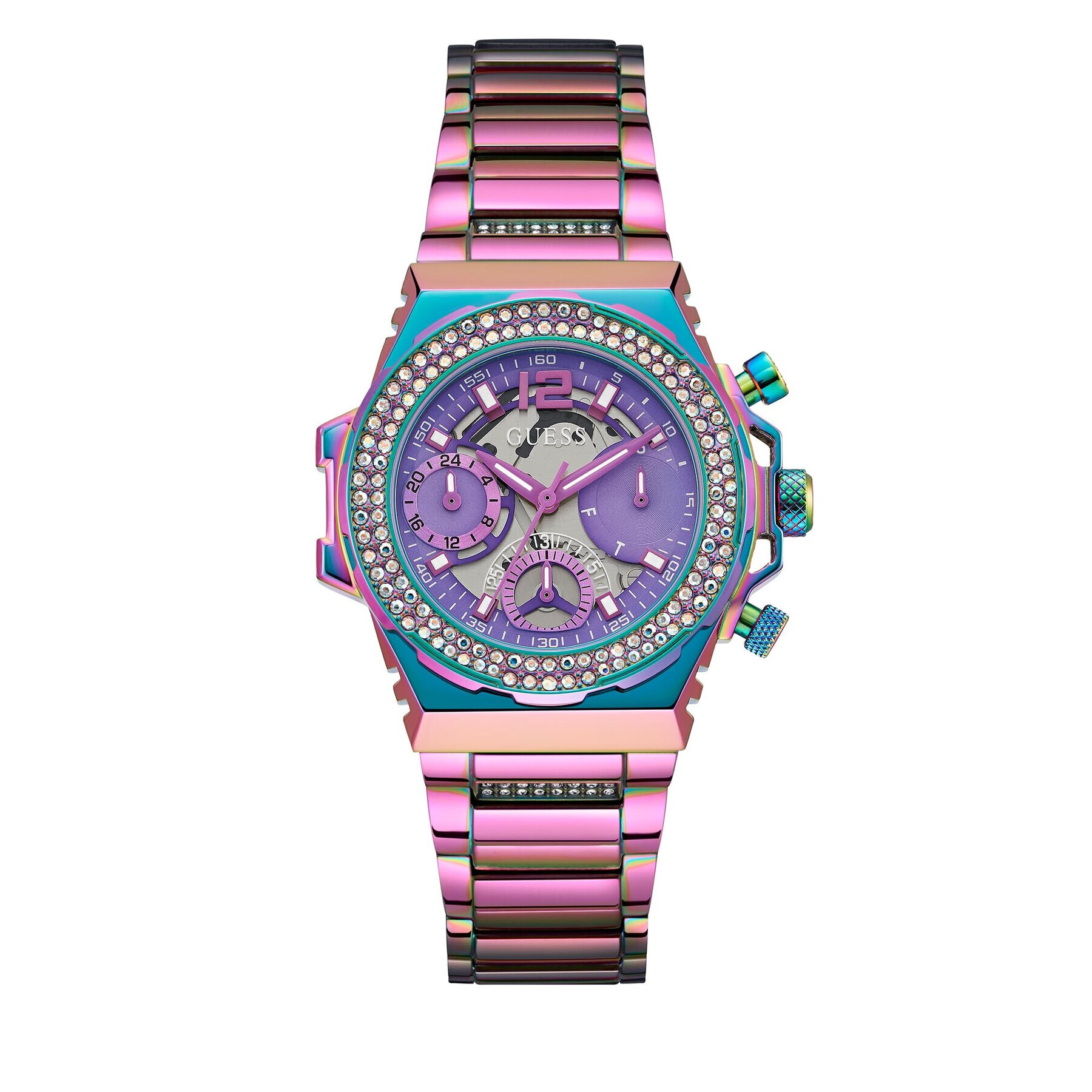 Guess Ceas Fusion GW0552L4 Violet - Pled.ro