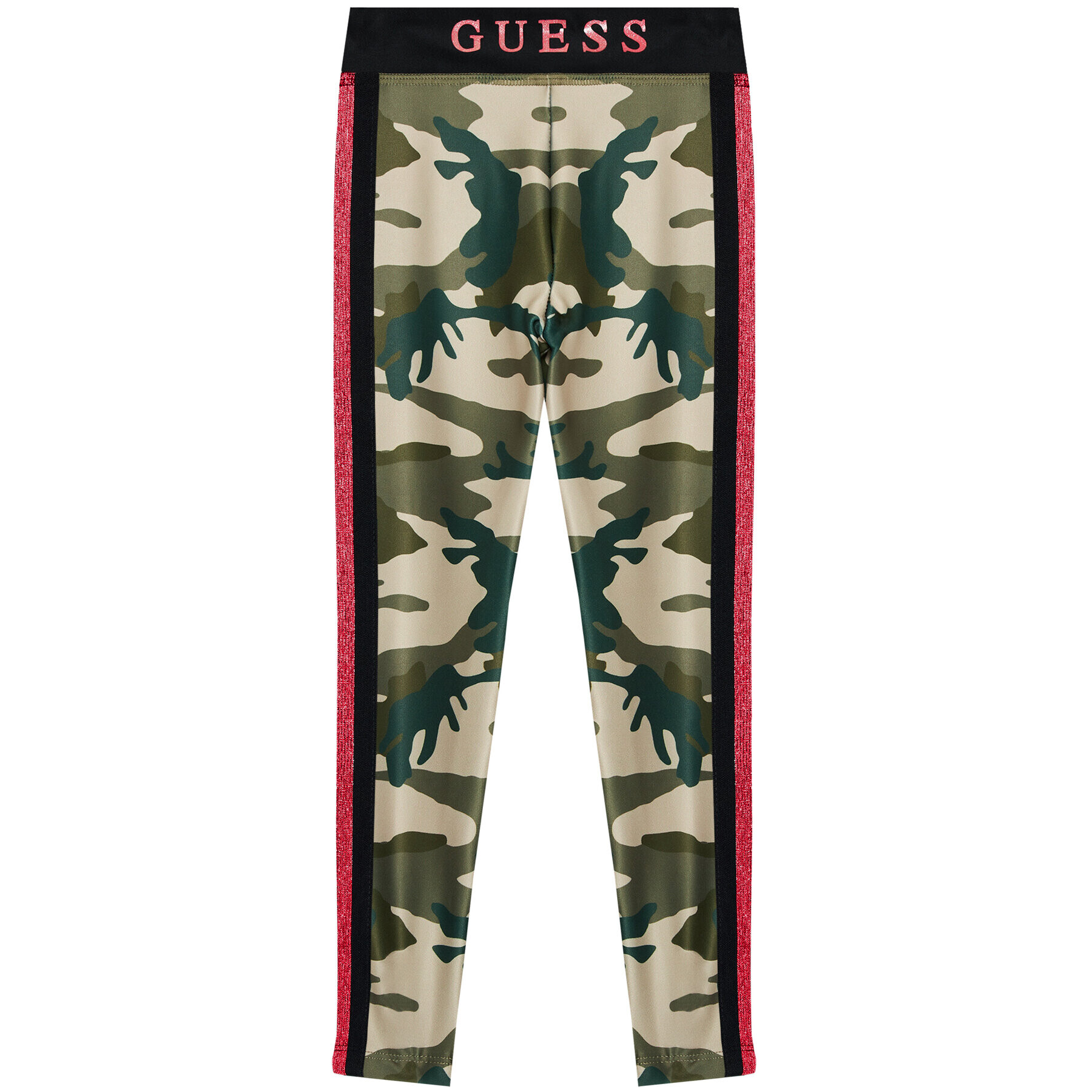 Guess Colanți J1YB00 MC01P Verde Slim Fit - Pled.ro