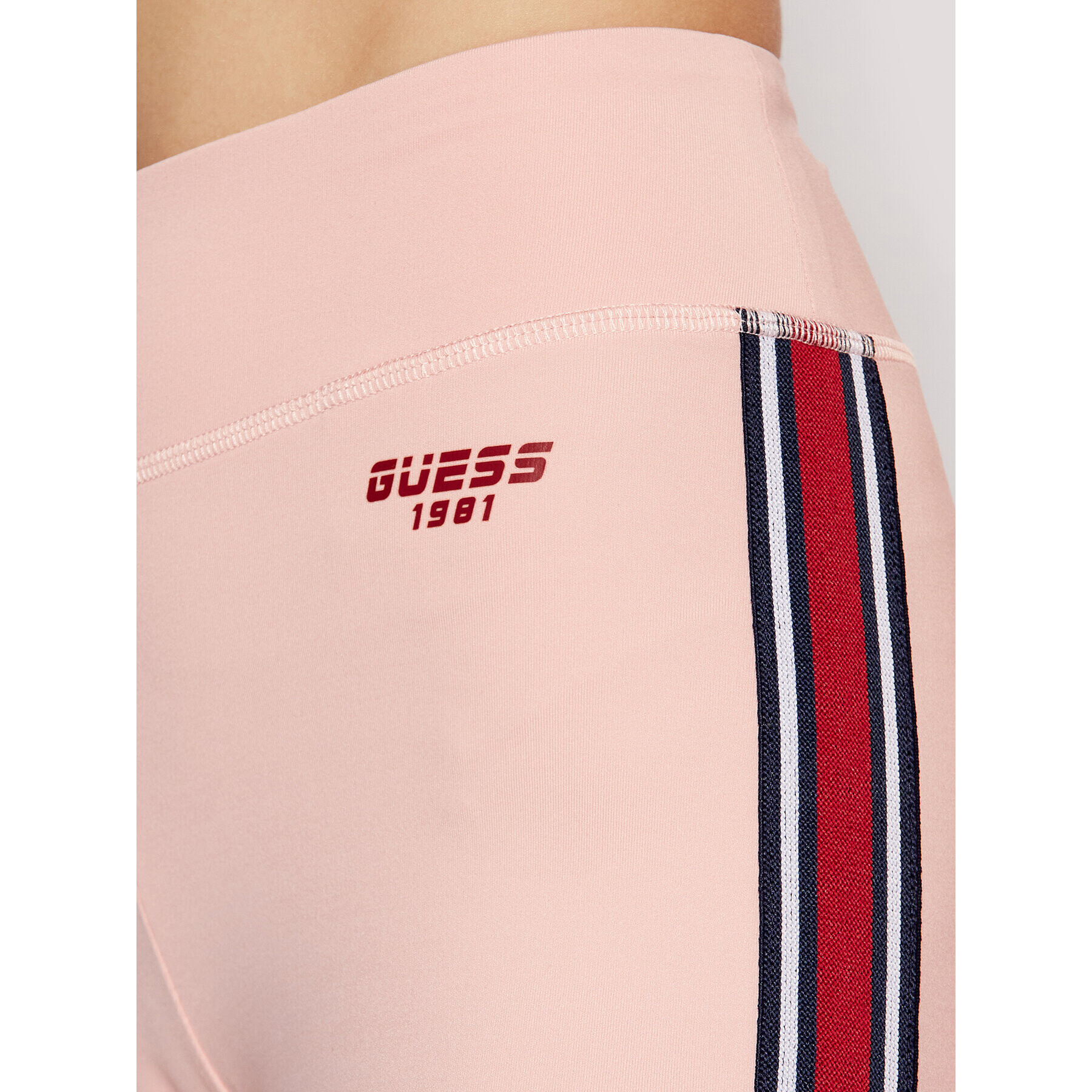 Guess Colanți Racer O1RA38 MC04E Roz Slim Fit - Pled.ro