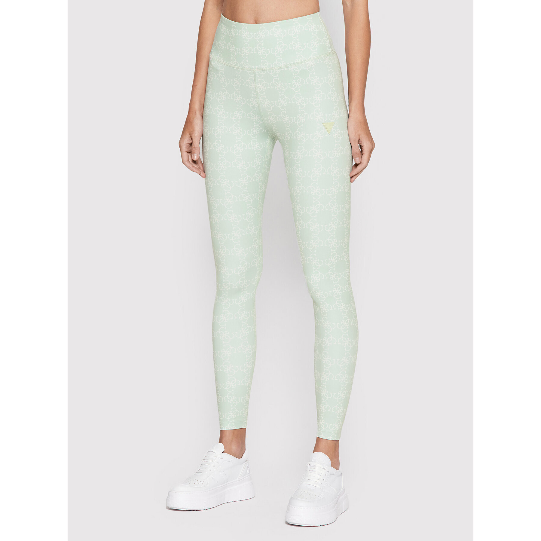 Guess Colanți V2GB27 MC03W Verde Slim Fit - Pled.ro