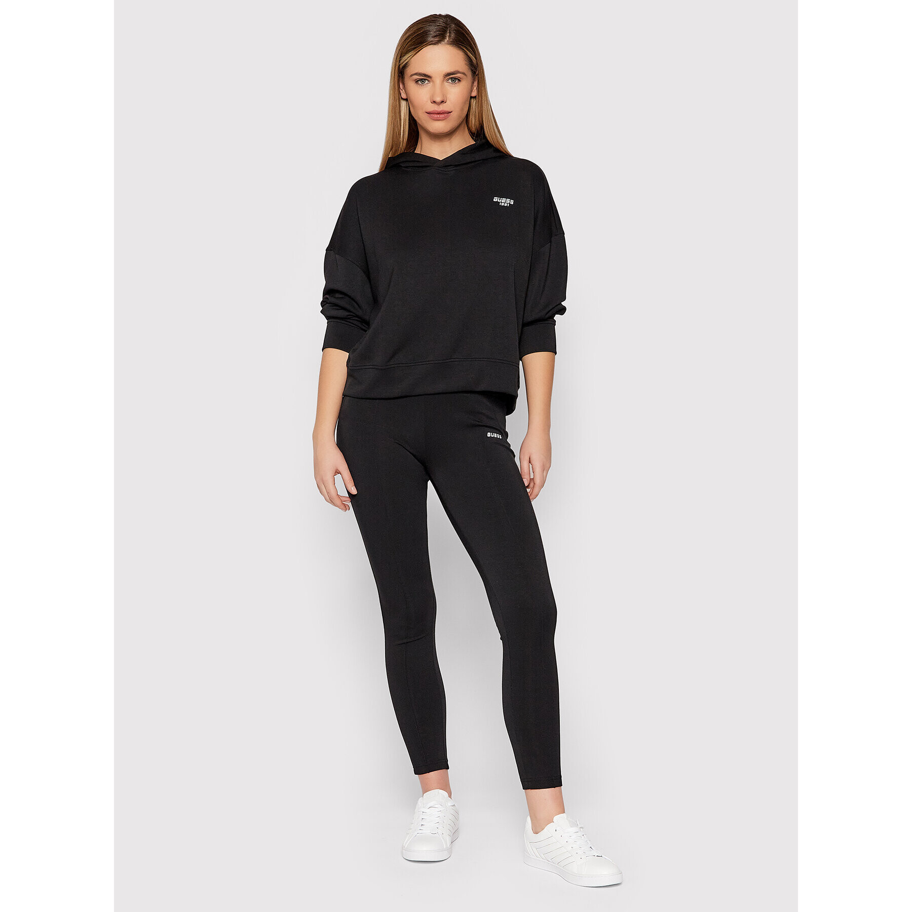 Guess Colanți V2RB13 KL002 Negru Slim Fit - Pled.ro