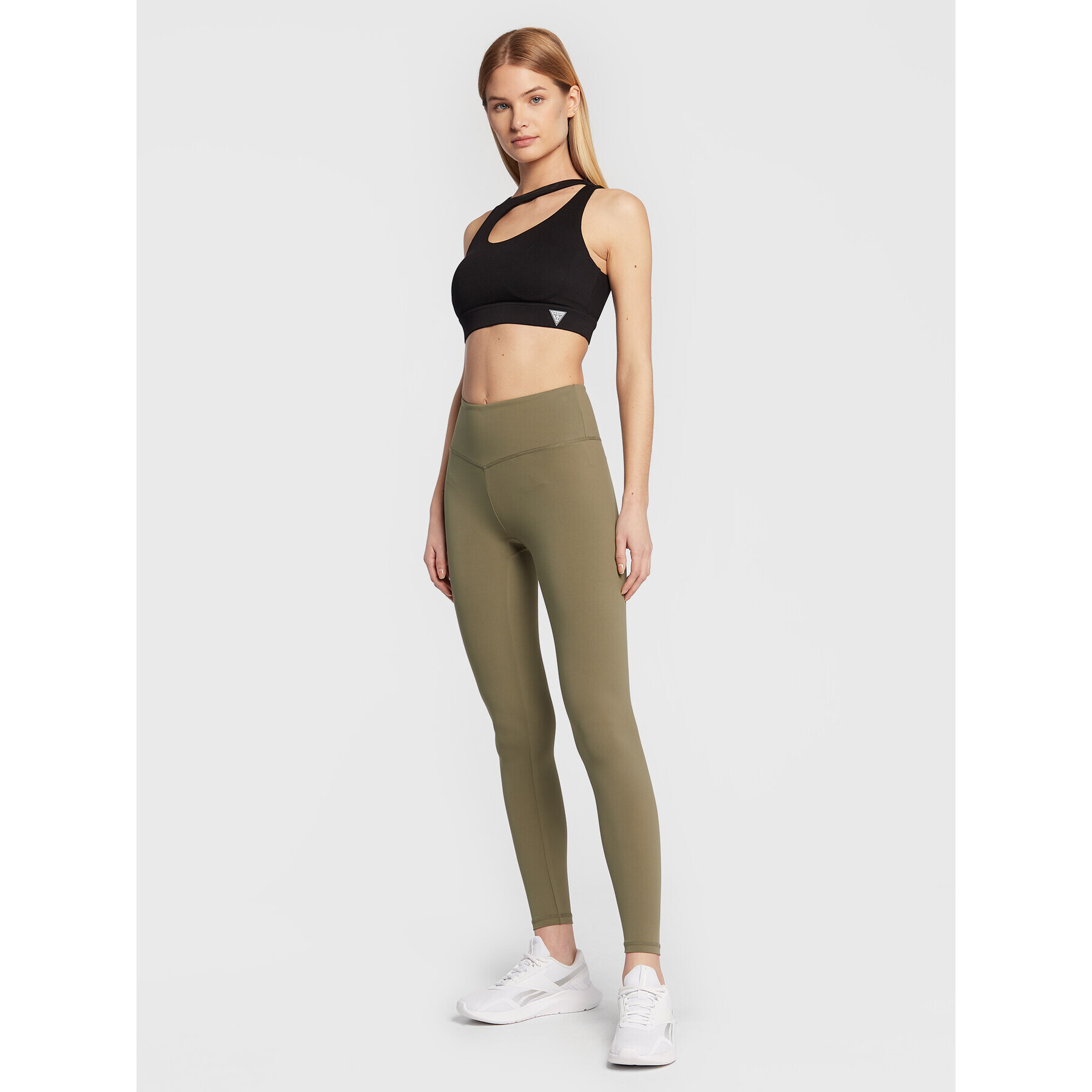 Guess Colanți Coline V2BB10 MC04Z Verde Slim Fit - Pled.ro