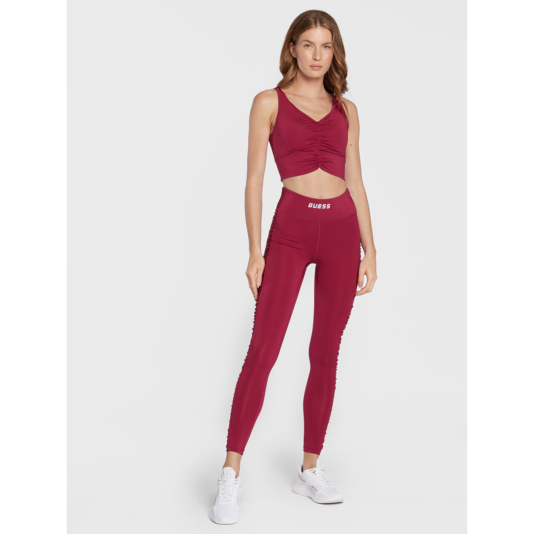 Guess Colanți Elise V2BB00 MC03W Vișiniu Slim Fit - Pled.ro