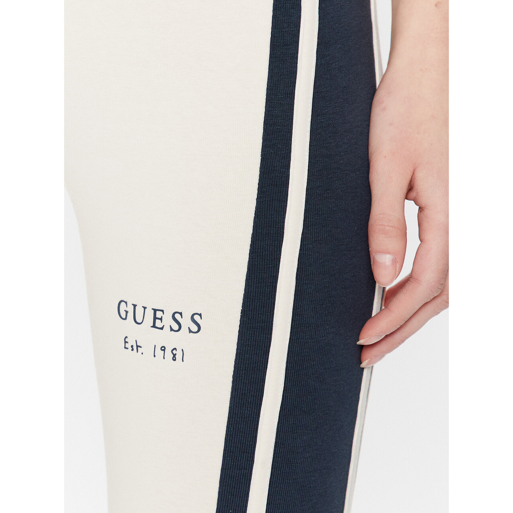 Guess Colanți Signature V3GB05 KBP41 Roz Slim Fit - Pled.ro