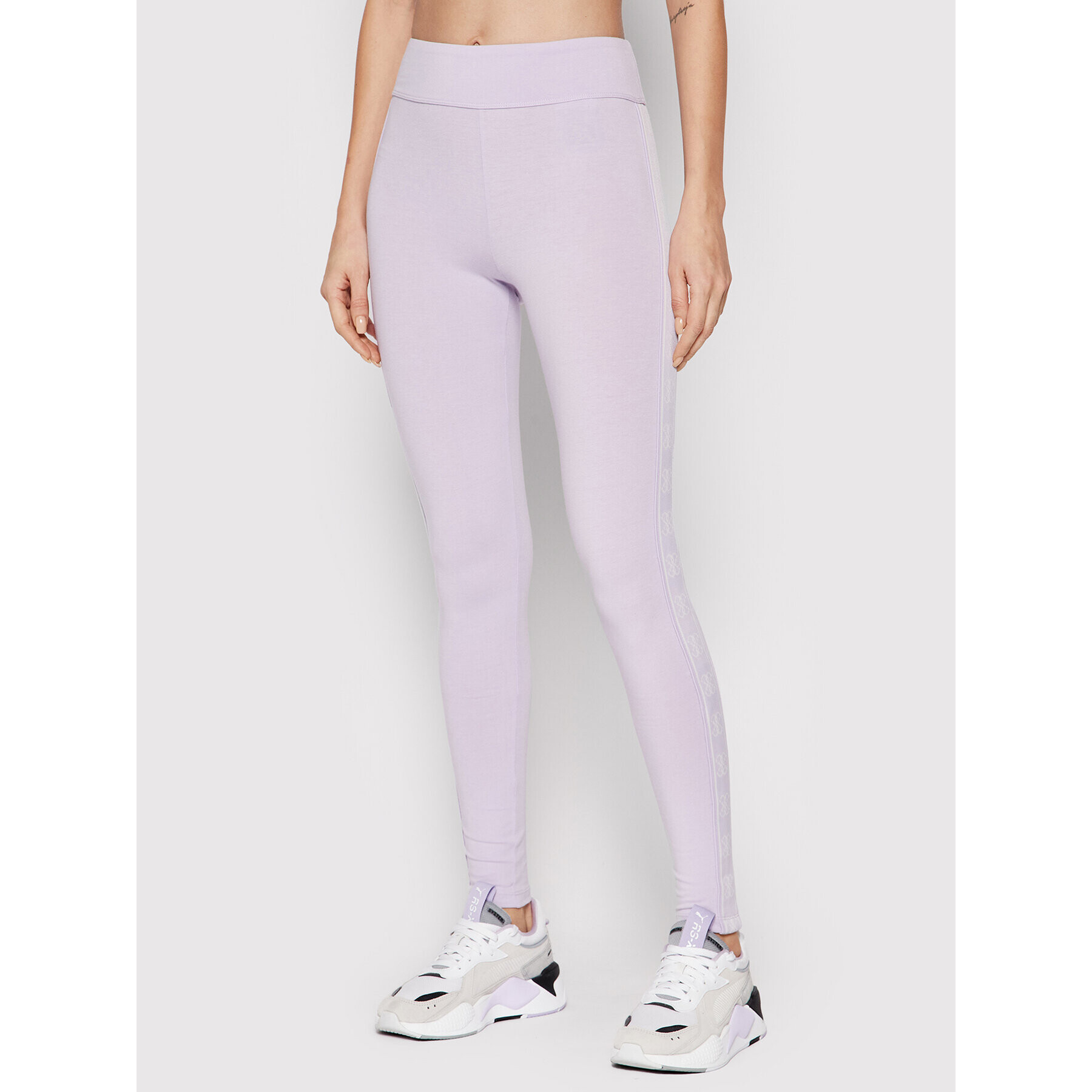 Guess Colanți V2GB22 KABR0 Violet Slim Fit - Pled.ro