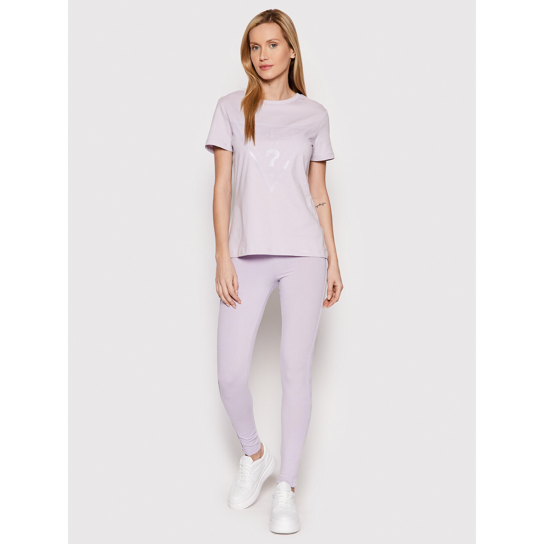 Guess Colanți V2GB22 KABR0 Violet Slim Fit - Pled.ro