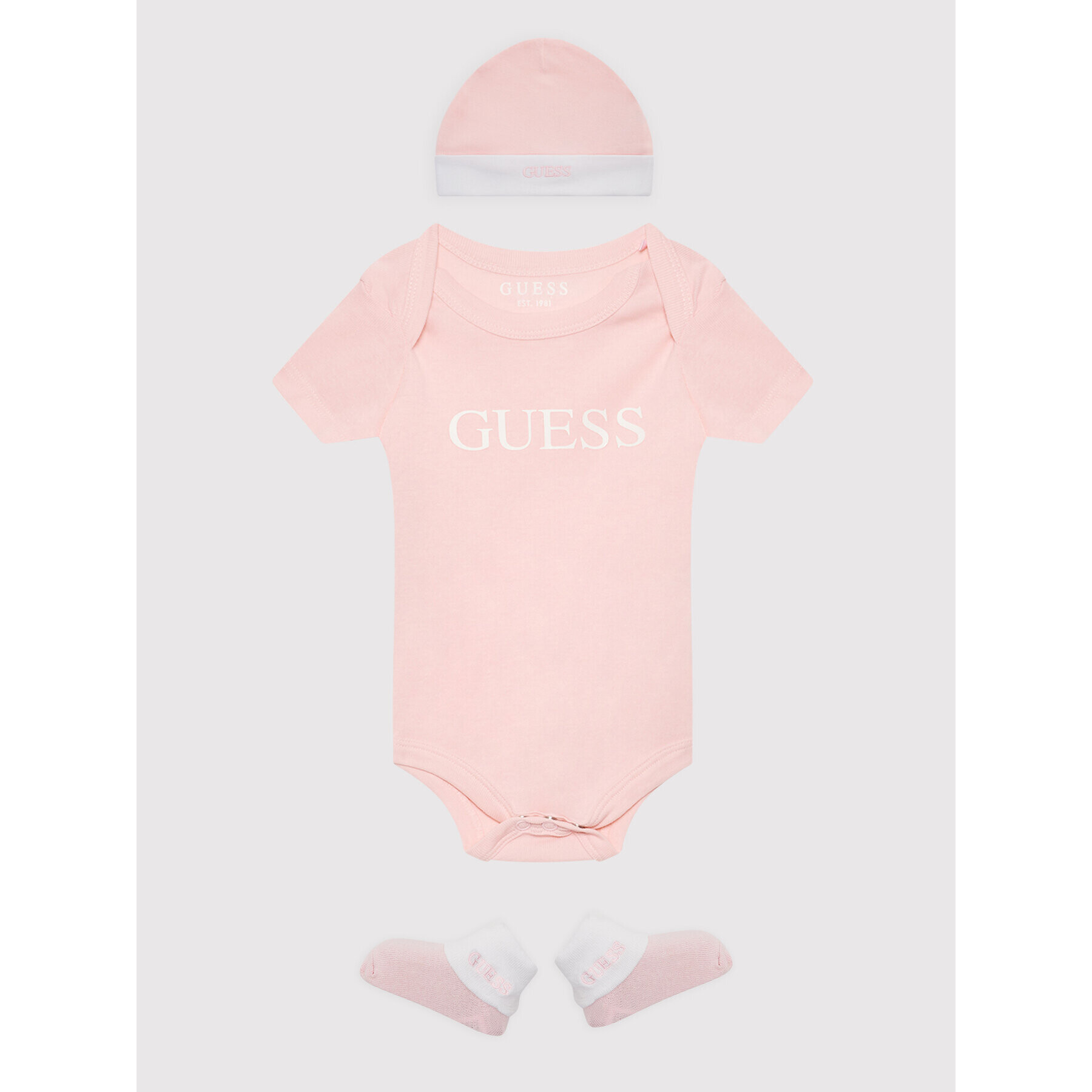 Guess Compleu copii H2GW06 KB6A0 Roz Regular Fit - Pled.ro