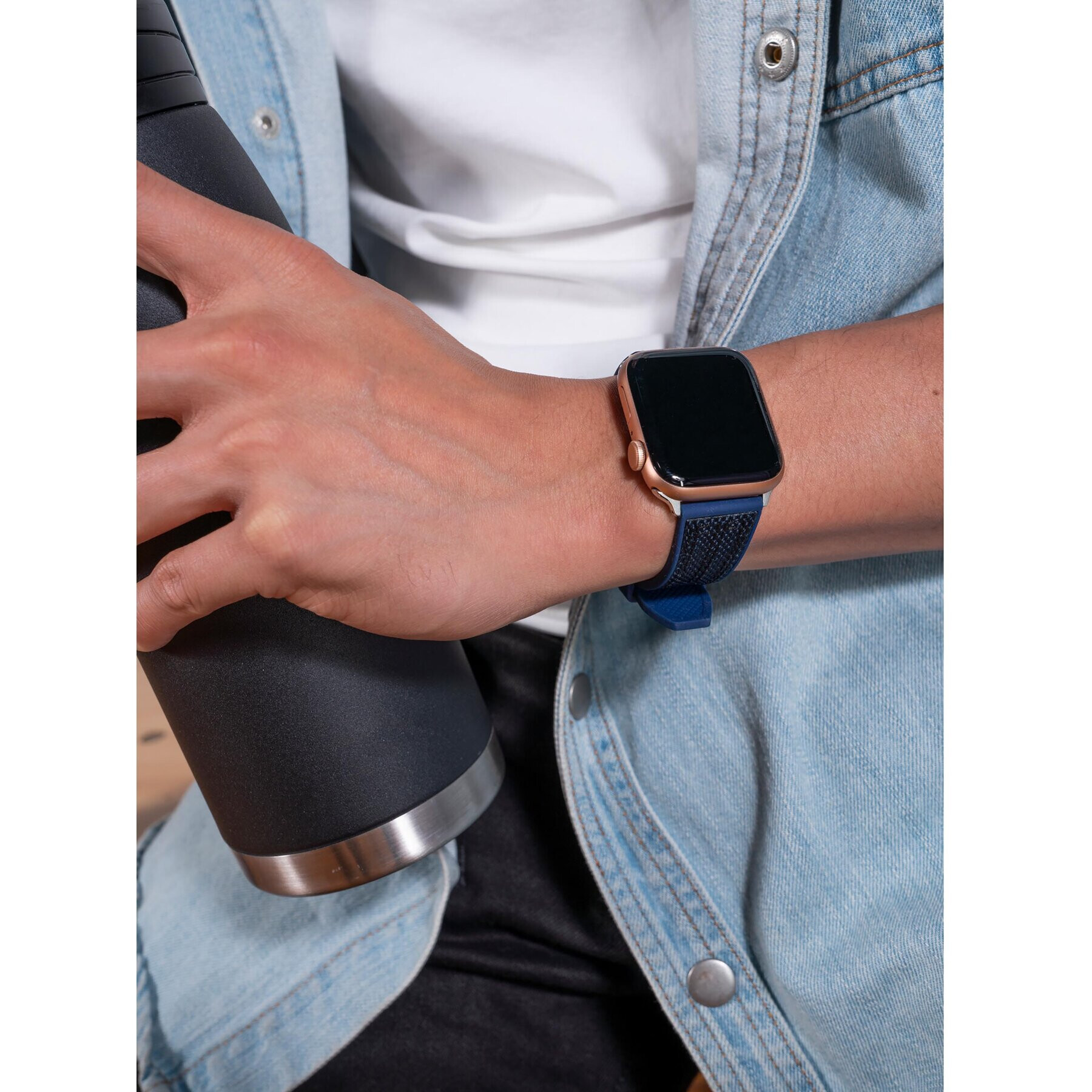 Guess Curea de înlocuire pentru Apple Watch CS3003S3 Bleumarin - Pled.ro