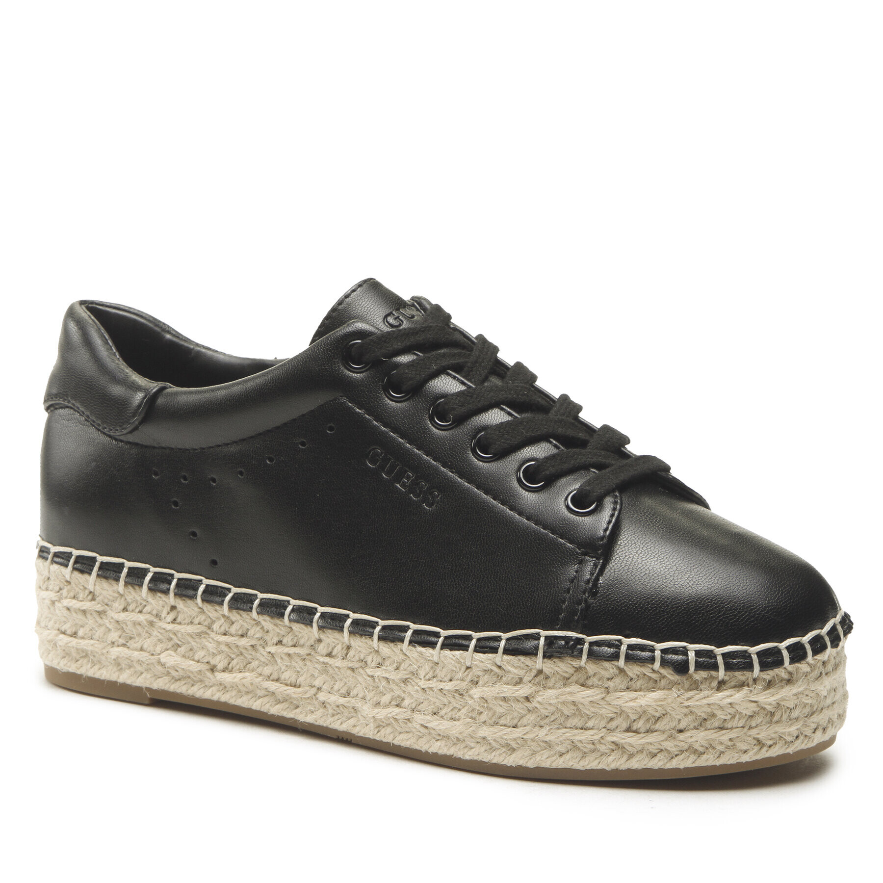 Guess Espadrile Malee FL6MLE LEA14 Negru - Pled.ro