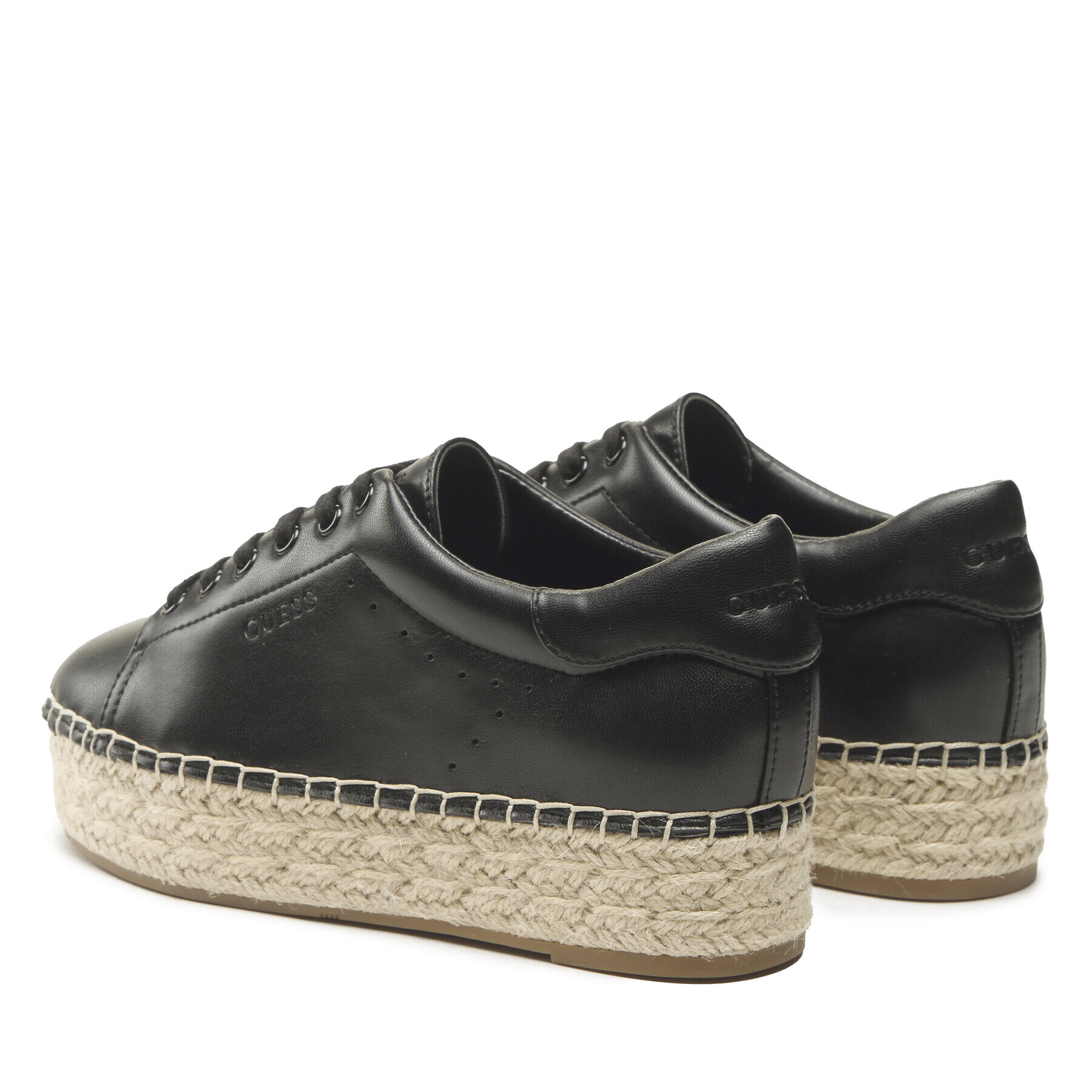 Guess Espadrile Malee FL6MLE LEA14 Negru - Pled.ro