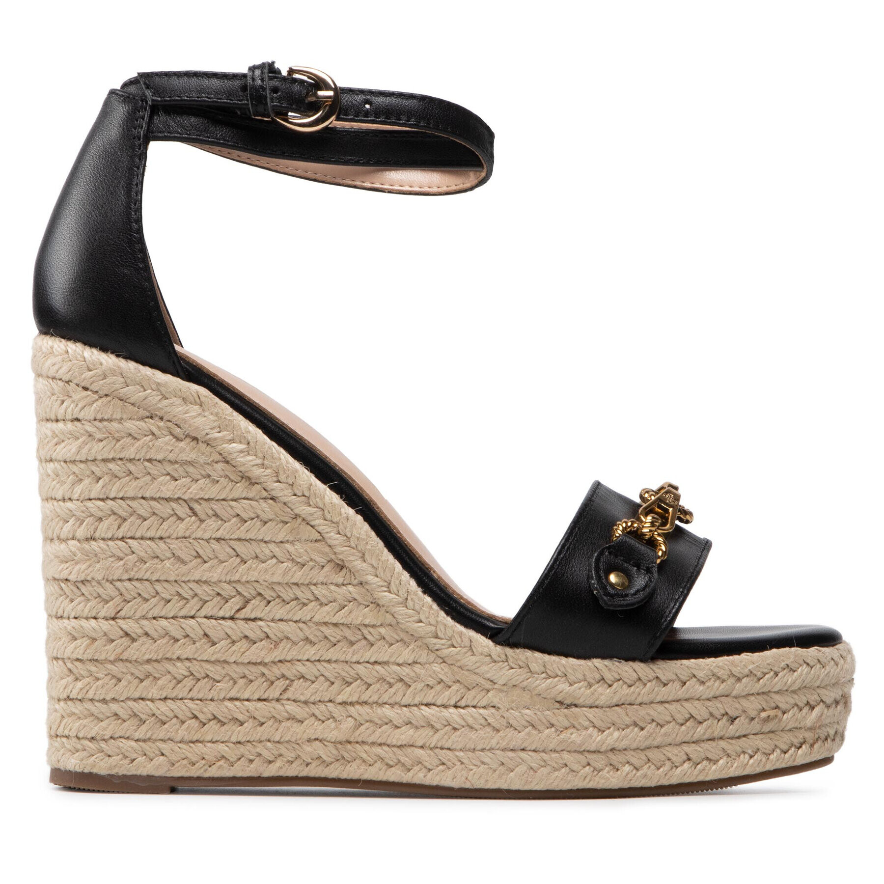 Guess Espadrile Wendy FL6WEN LEA03 Negru - Pled.ro