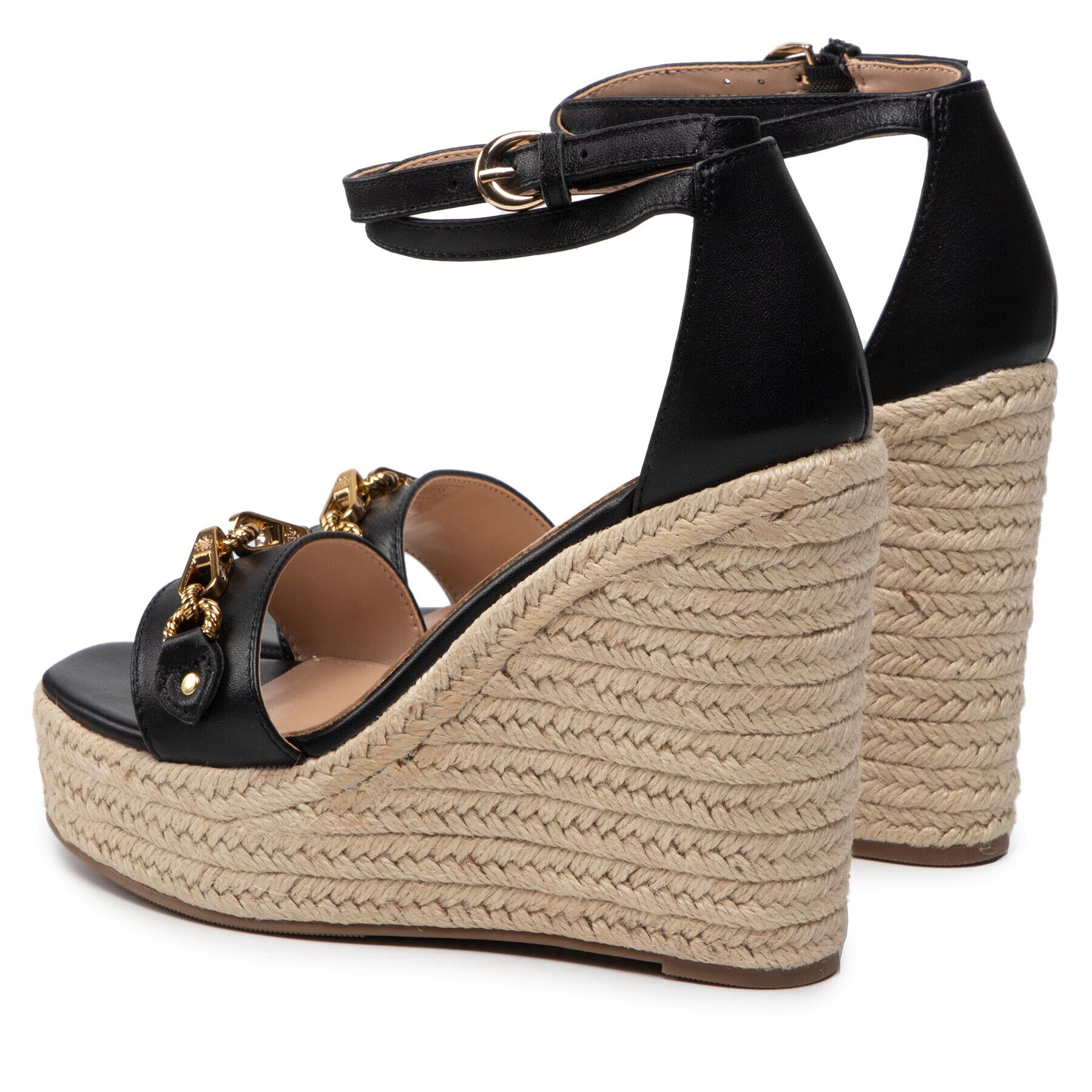 Guess Espadrile Wendy FL6WEN LEA03 Negru - Pled.ro