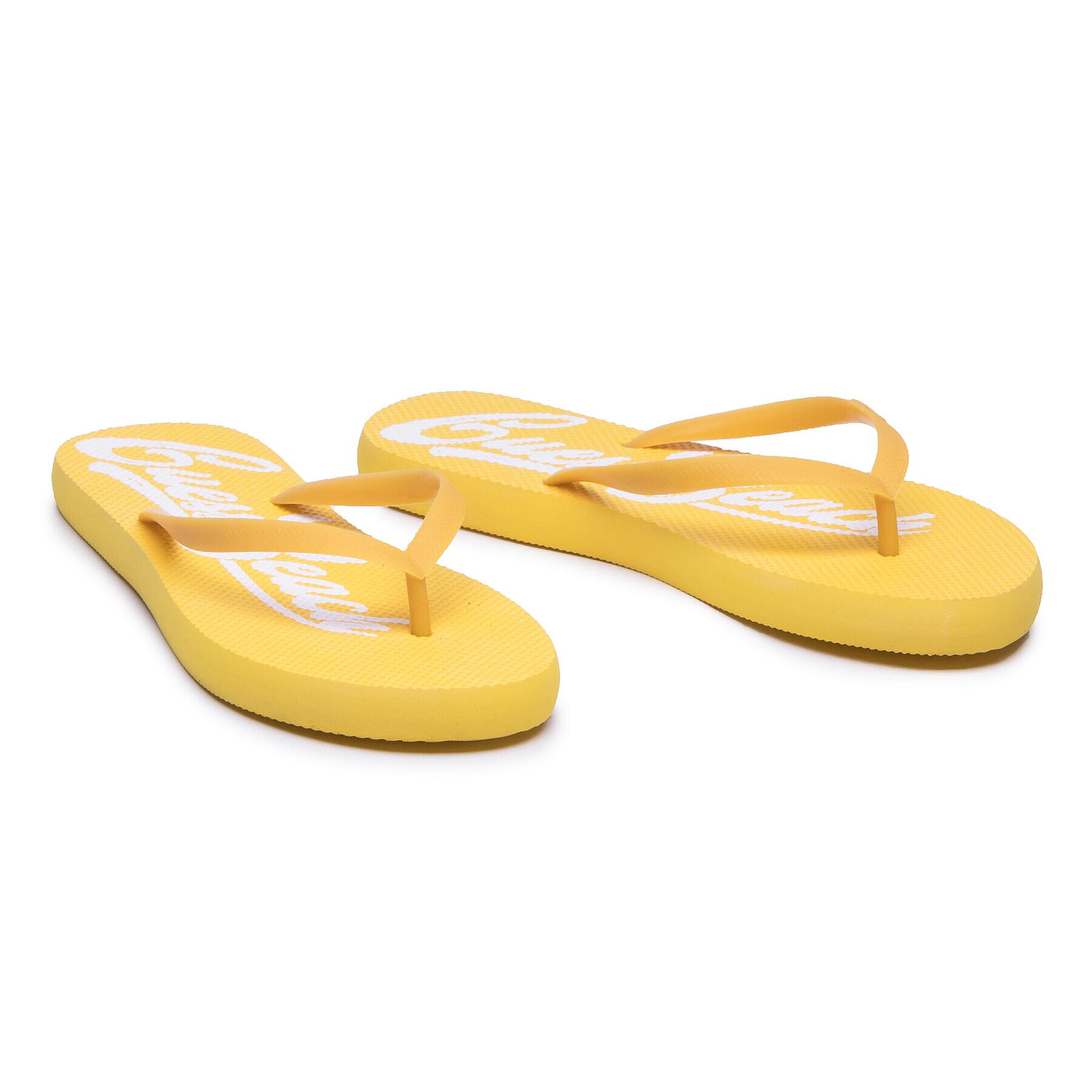 Guess Flip flop Slides E1GZ06 BB006 Galben - Pled.ro