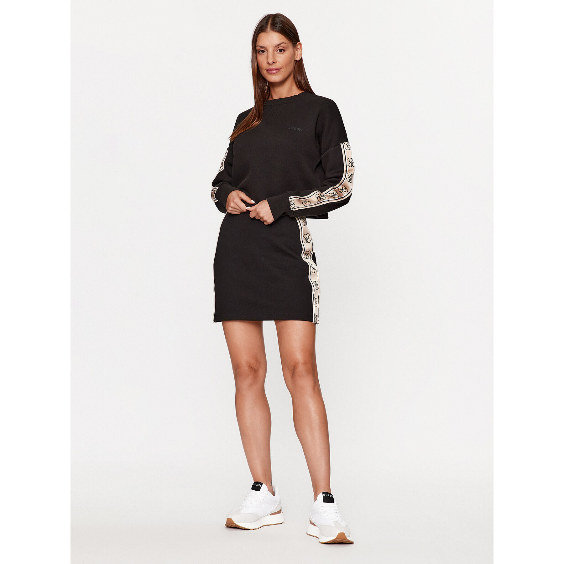 Guess Fustă mini V3BD03 KB3P2 Negru Regular Fit - Pled.ro