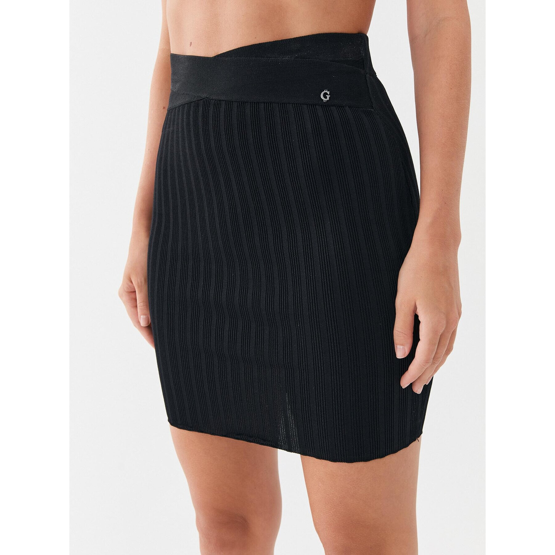 Guess Fustă tip creion Alexie W3YD55 Z2U00 Negru Slim Fit - Pled.ro