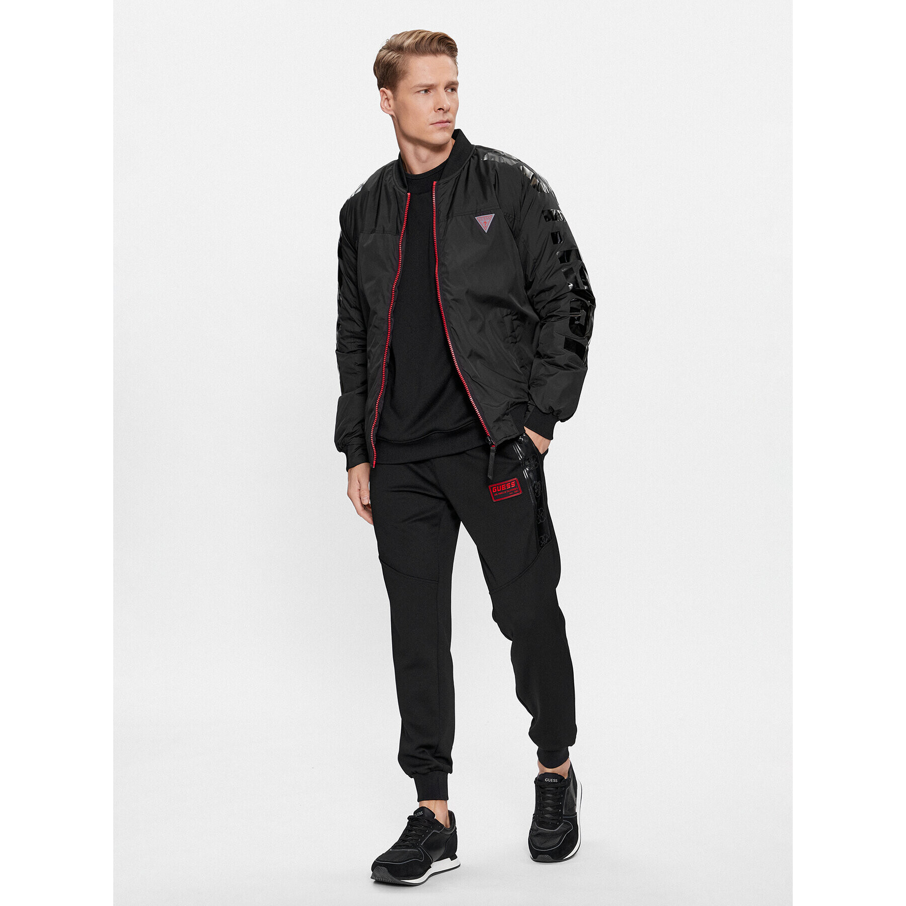 Guess Geacă bomber Baloo Z4RL01 WFVX0 Negru Regular Fit - Pled.ro