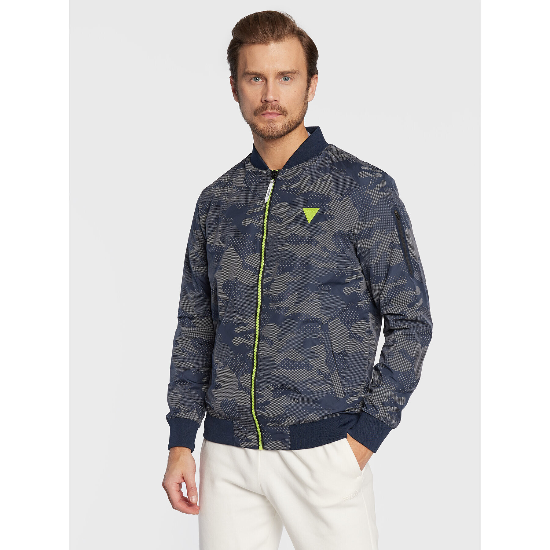 Guess Geacă bomber Z3RL04 WF3M0 Bleumarin Regular Fit - Pled.ro